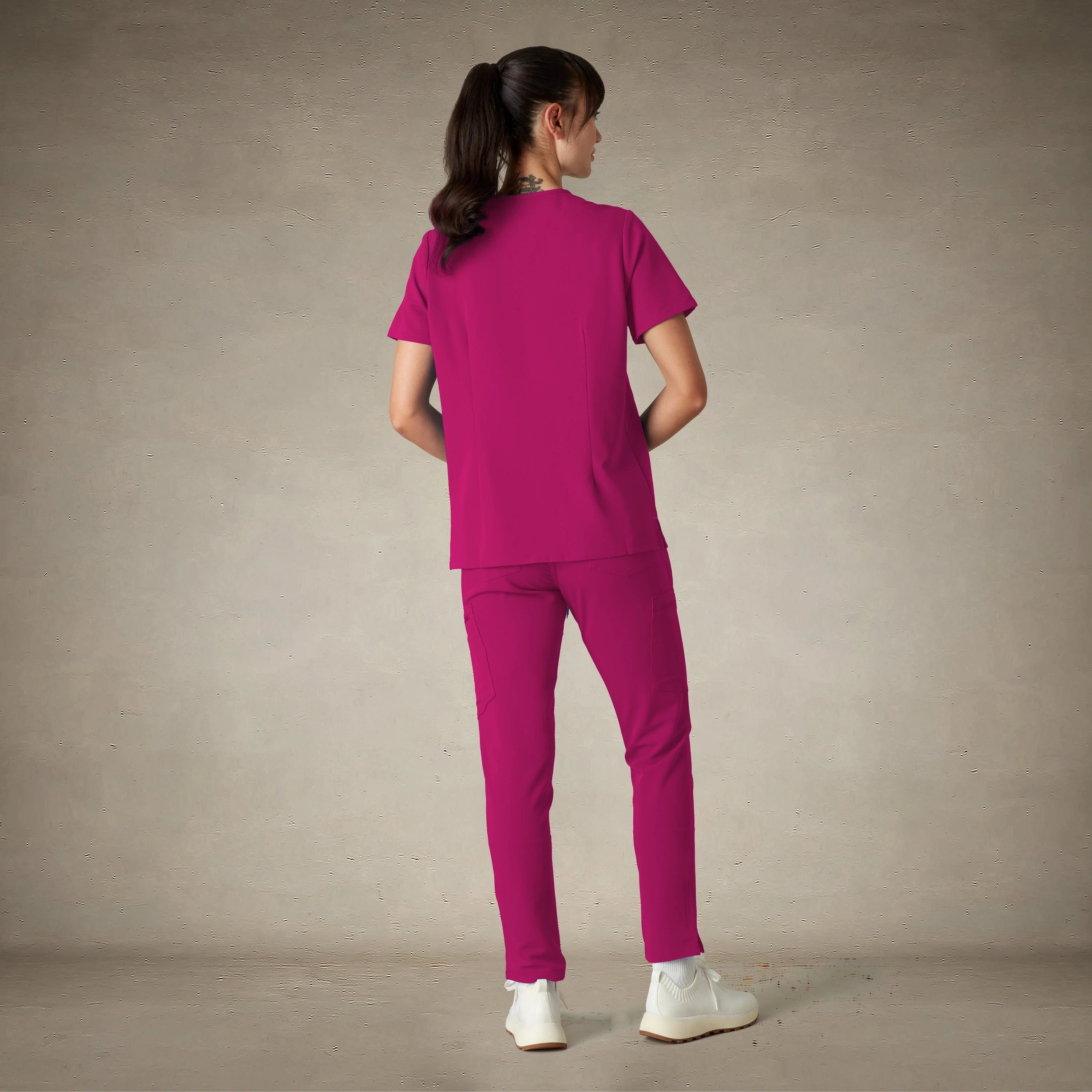 Palermo 4-Pocket Scrub Top Womens Scrub Top Members Only® 