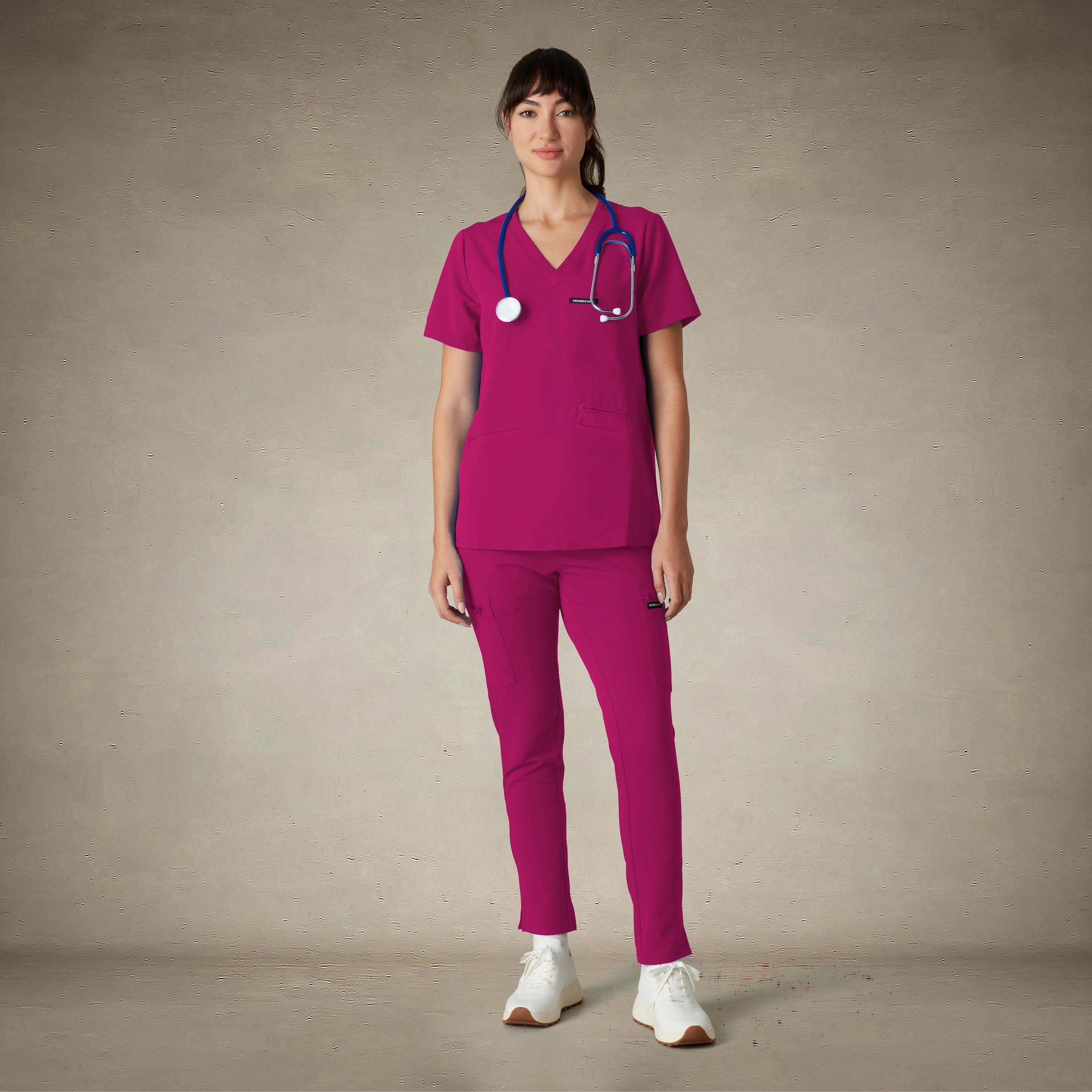 Palermo 4-Pocket Scrub Top Womens Scrub Top Members Only® 