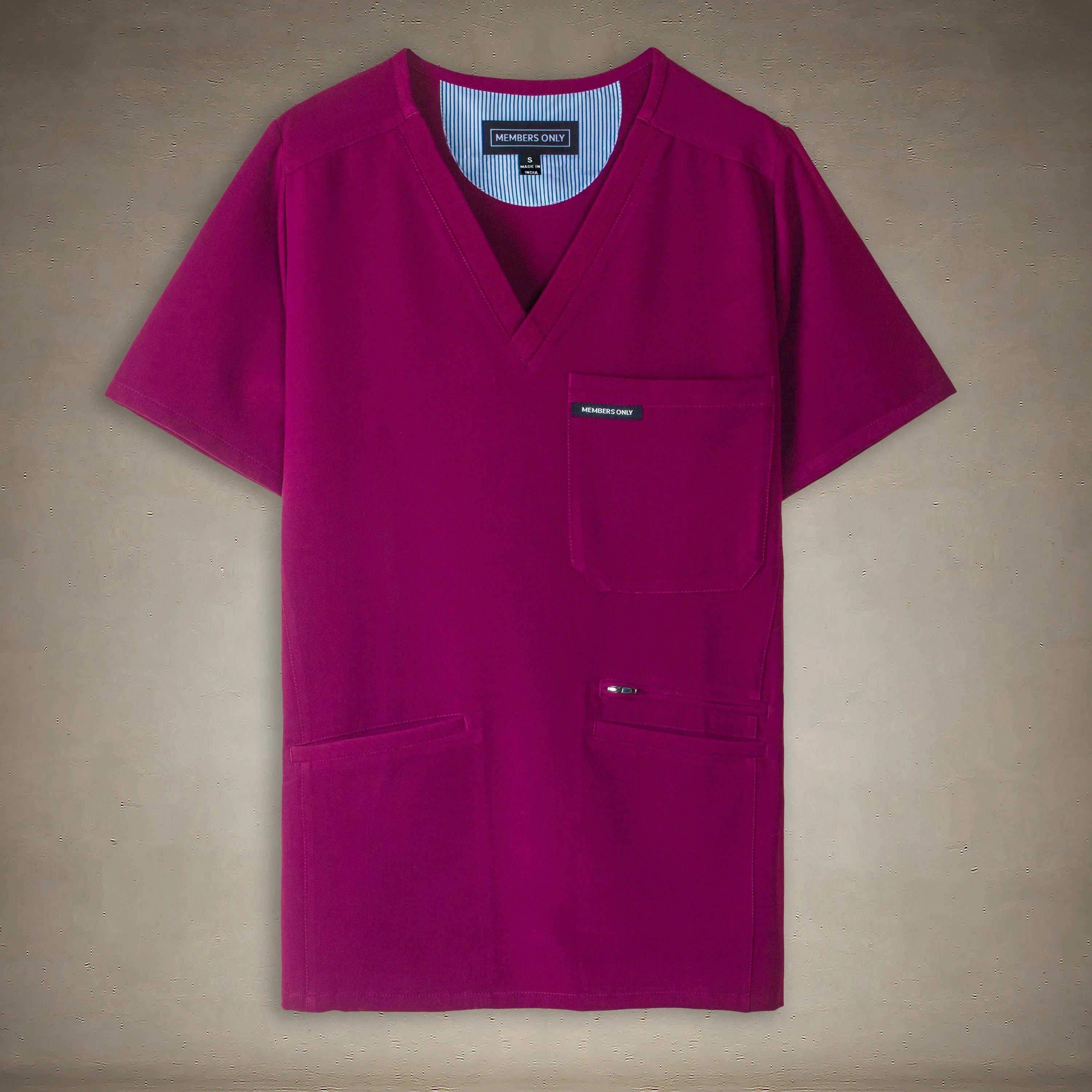 Palermo 4-Pocket Scrub Top Womens Scrub Top Members Only® 