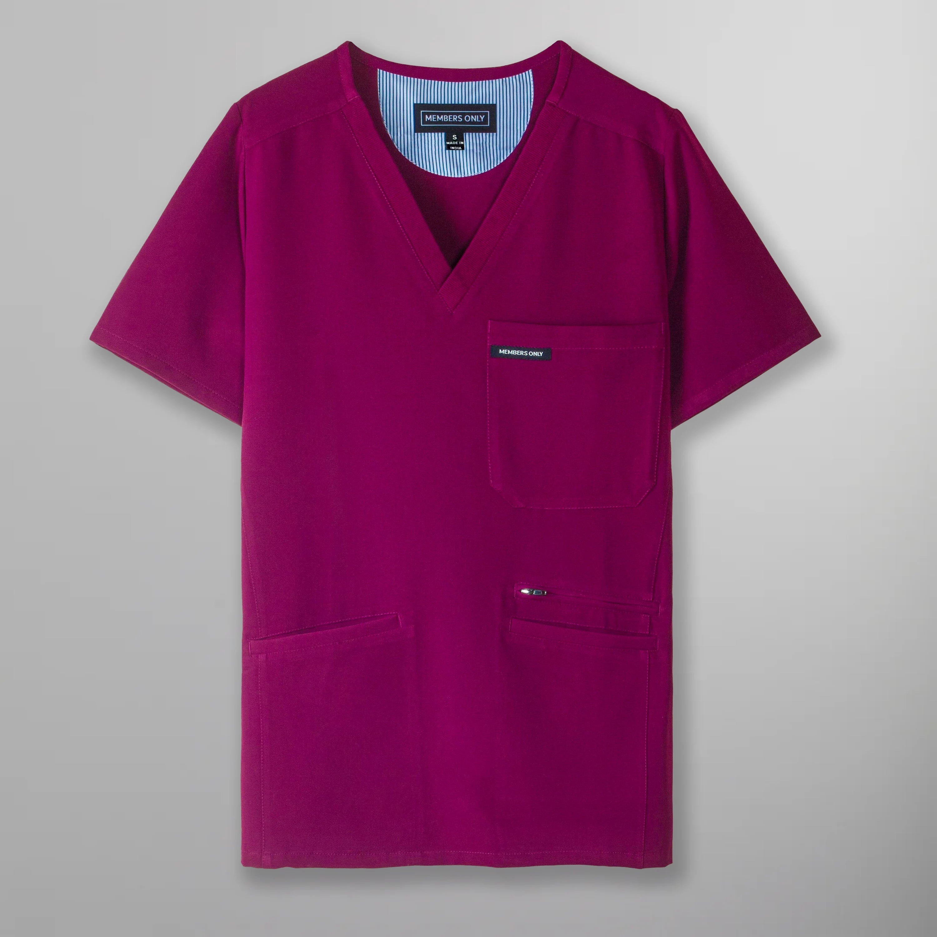 Palermo 4-Pocket Scrub Top Womens Scrub Top Members Only 