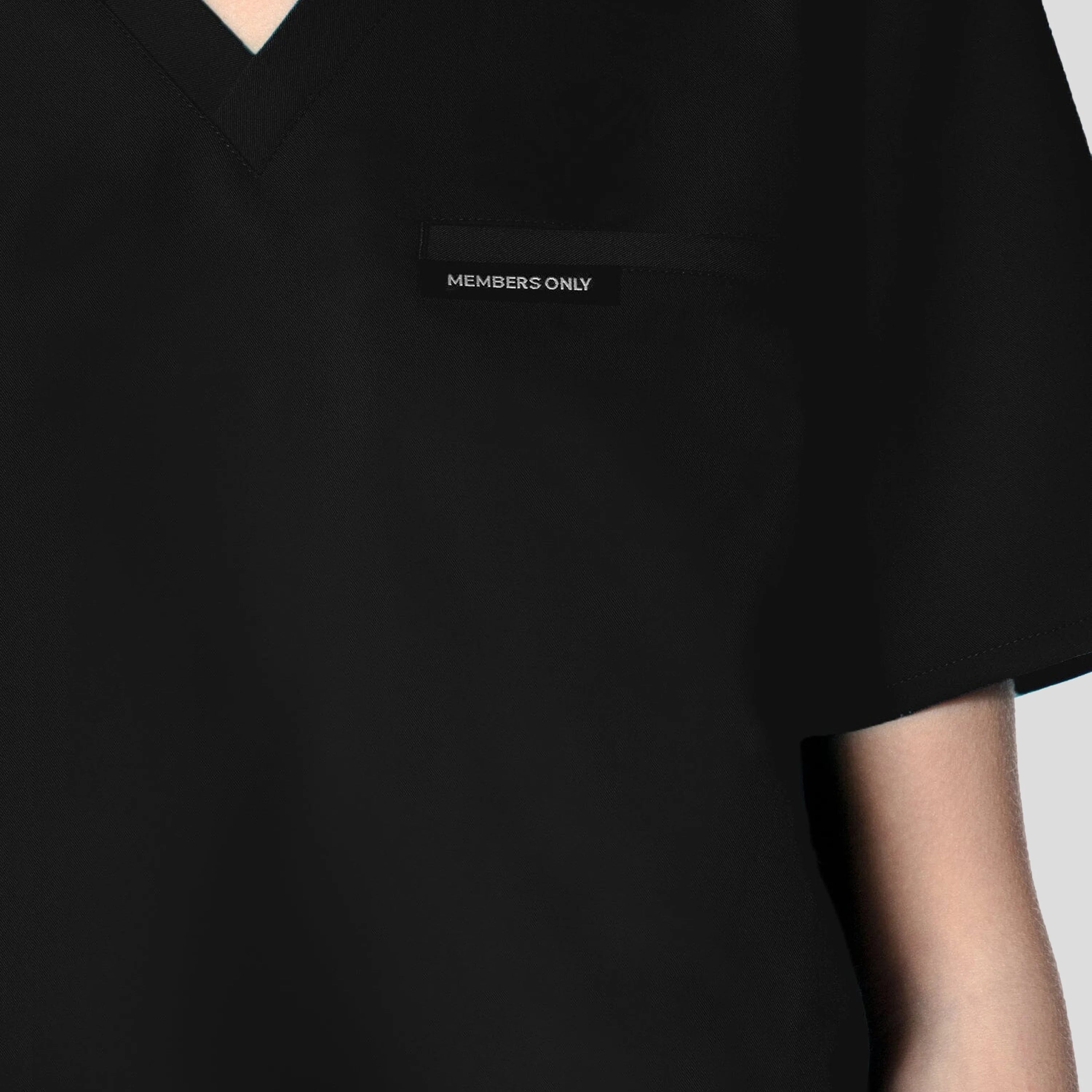 Bari 1-Pocket Scrub Top Womens Scrub Top Members Only