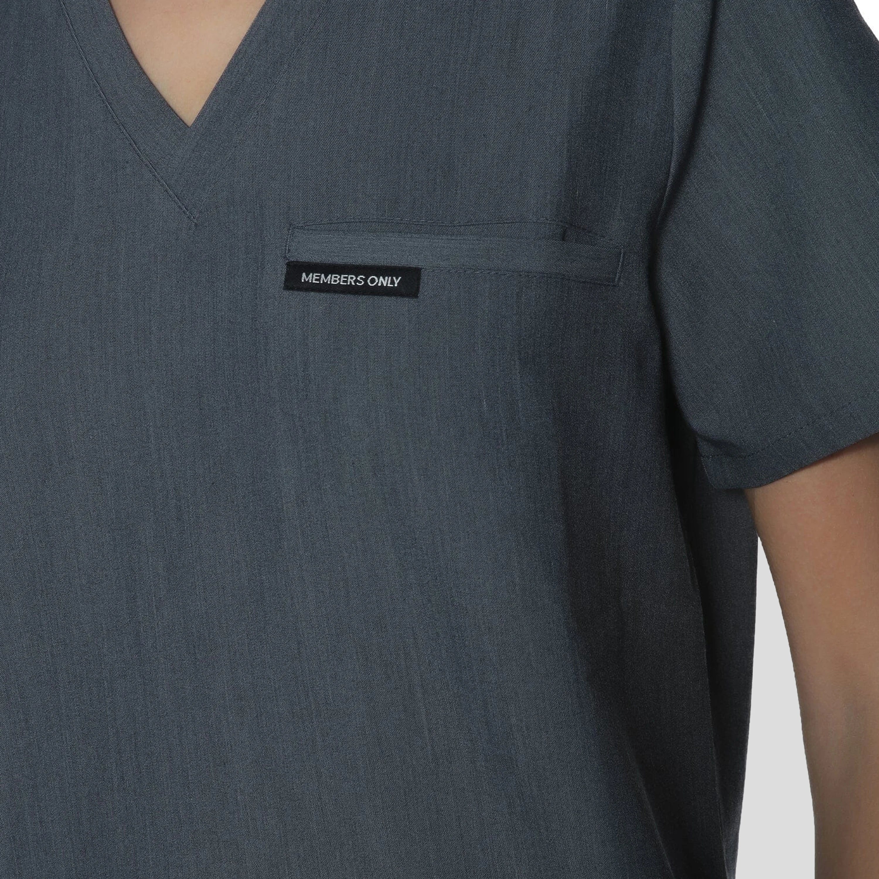 Bari 1-Pocket Scrub Top Womens Scrub Top Members Only