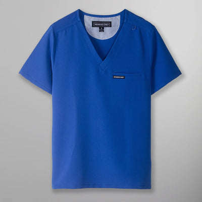 Bari 1-Pocket Scrub Top Womens Scrub Top Members Only | Royal Blue