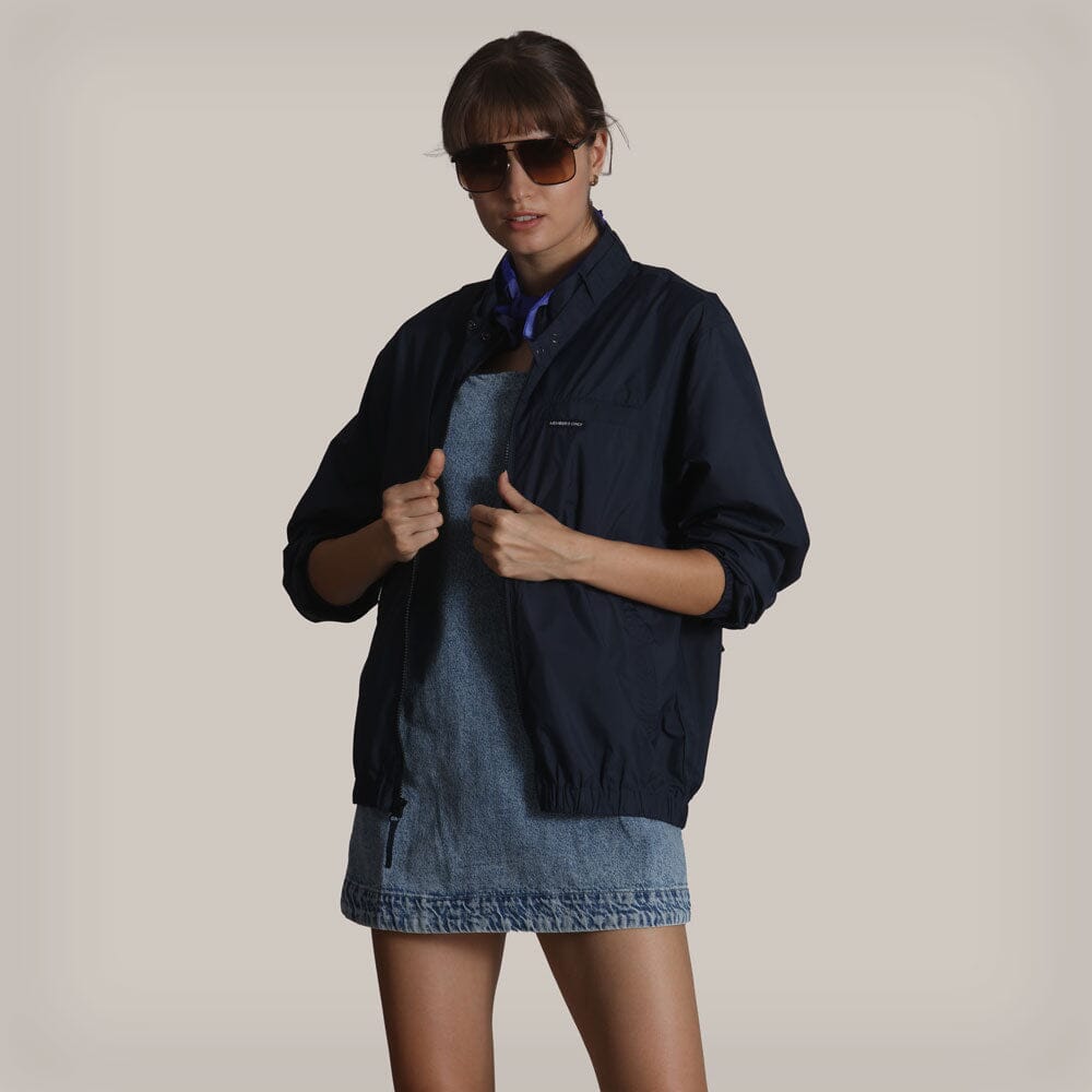 Women's Packable Oversized Jacket Members Only® Navy Small 