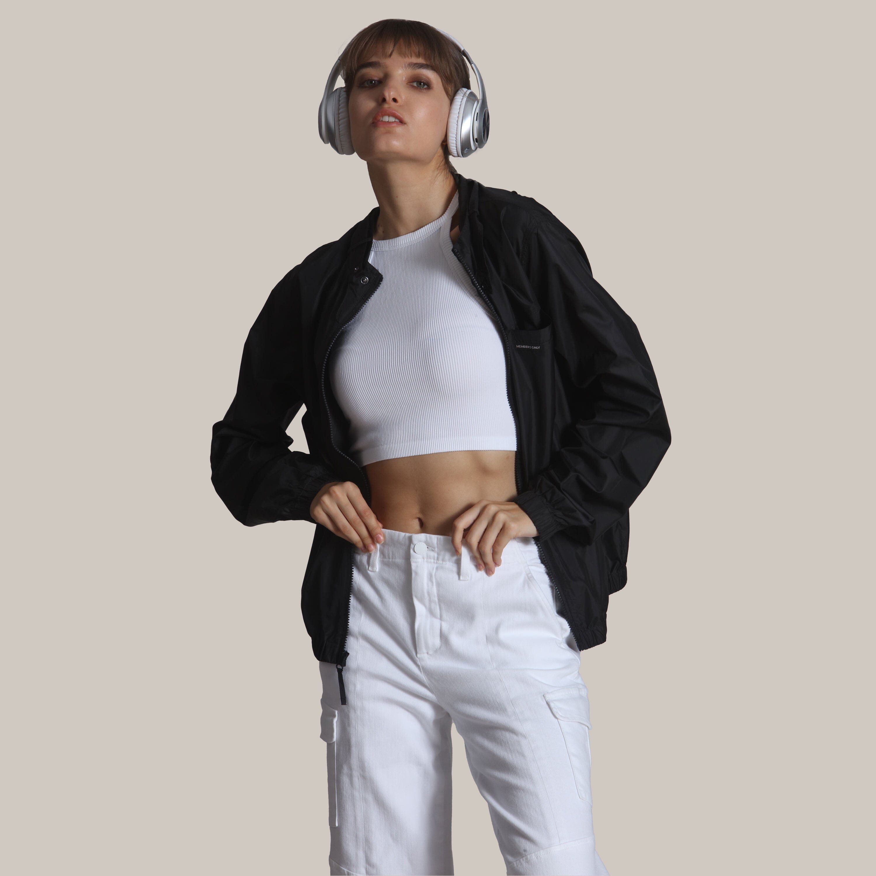 Women's Windbreaker Oversized Packable Jacket Womens Jacket Members Only® 