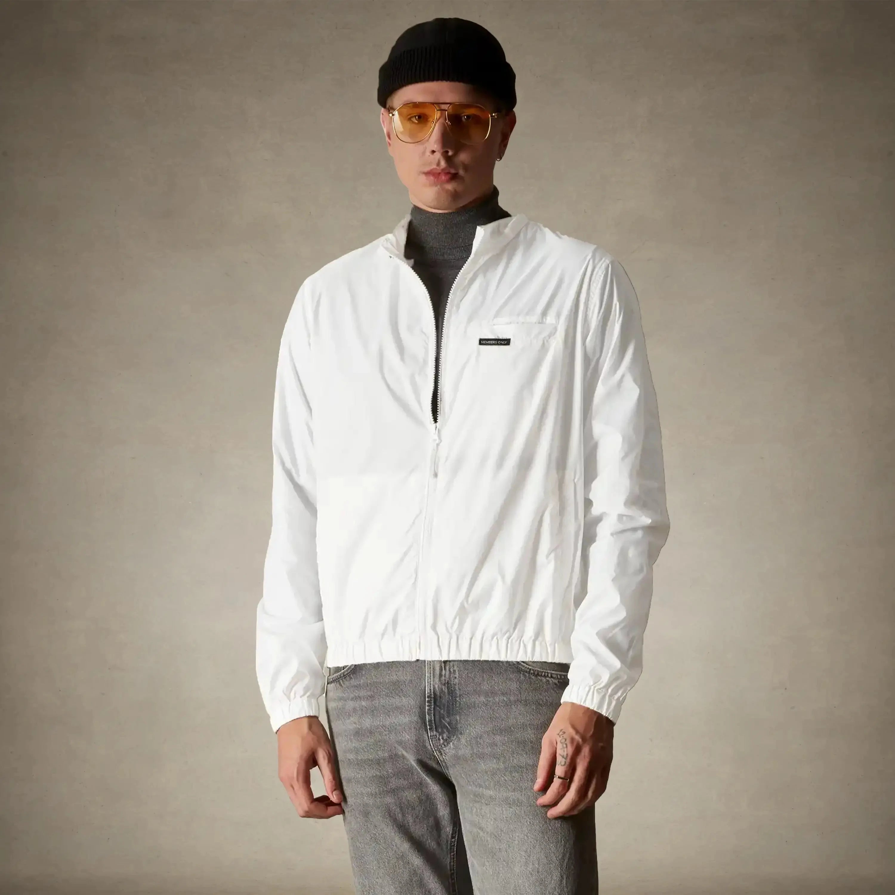 Men's Packable Windbreaker Jacket Men's Jacket Members Only® White S 