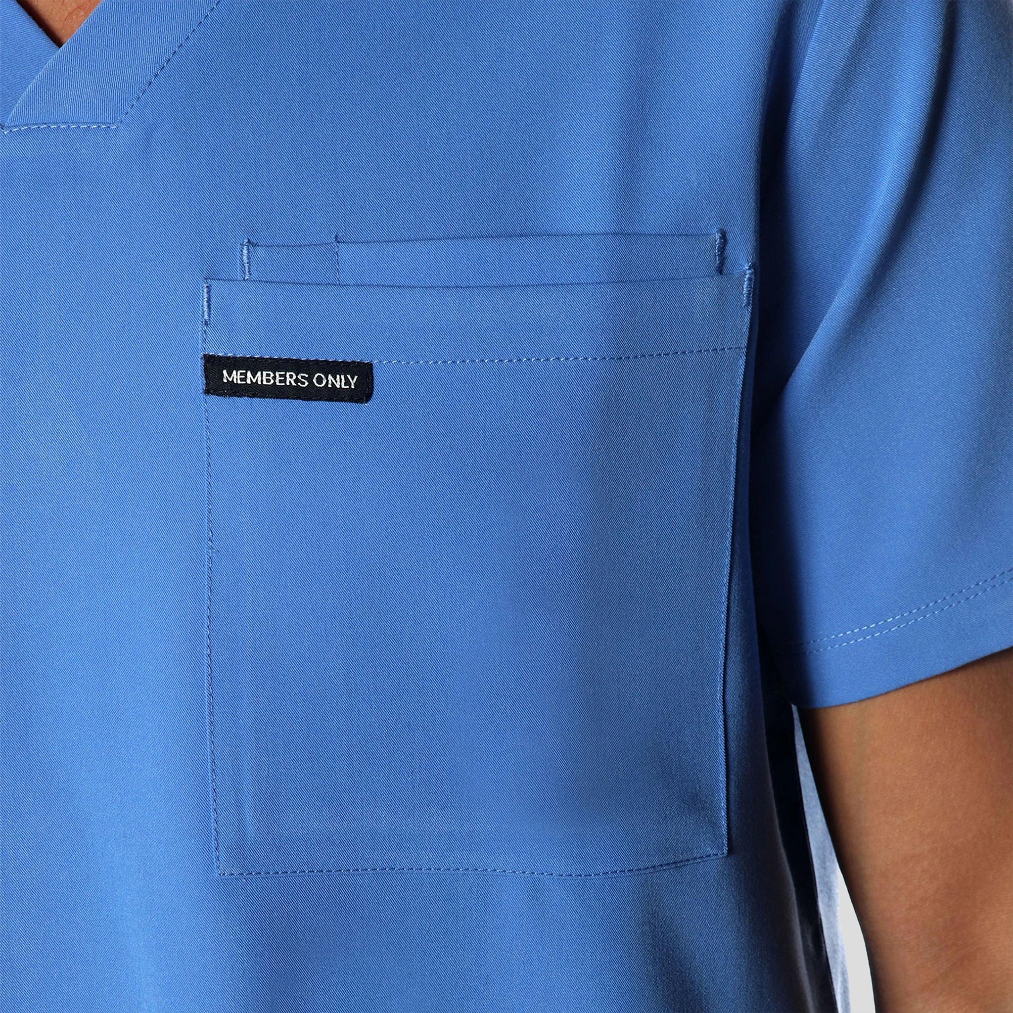 Brighton 3-Pocket Scrub Top Mens Scrub Top Members Only 