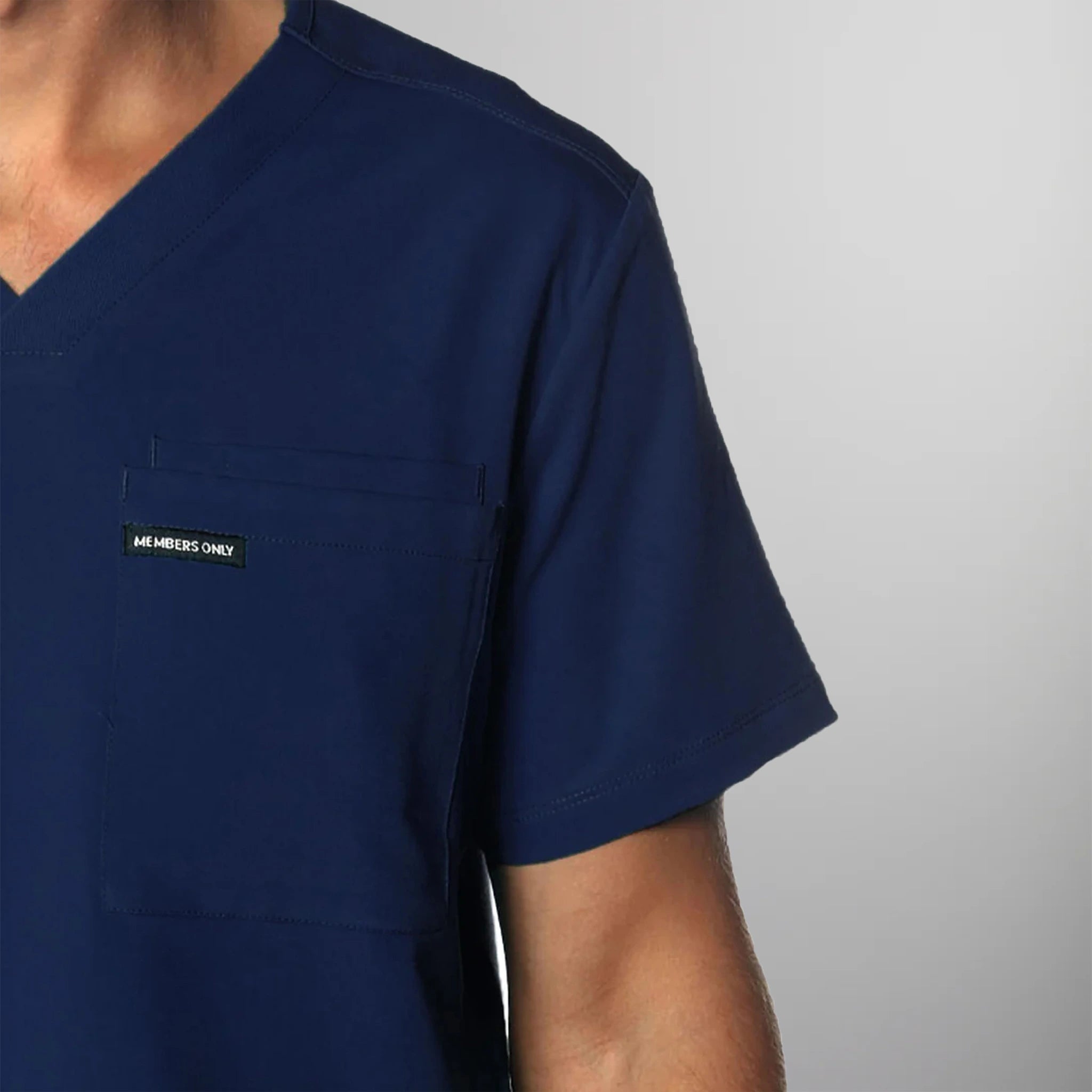 Brighton 3-Pocket Scrub Top Mens Scrub Top Members Only 