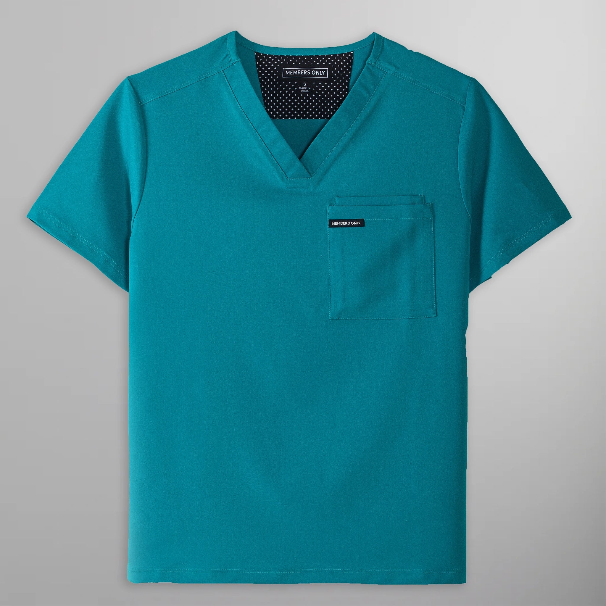 Brighton 3-Pocket Scrub Top Mens Scrub Top Members Only | Teal