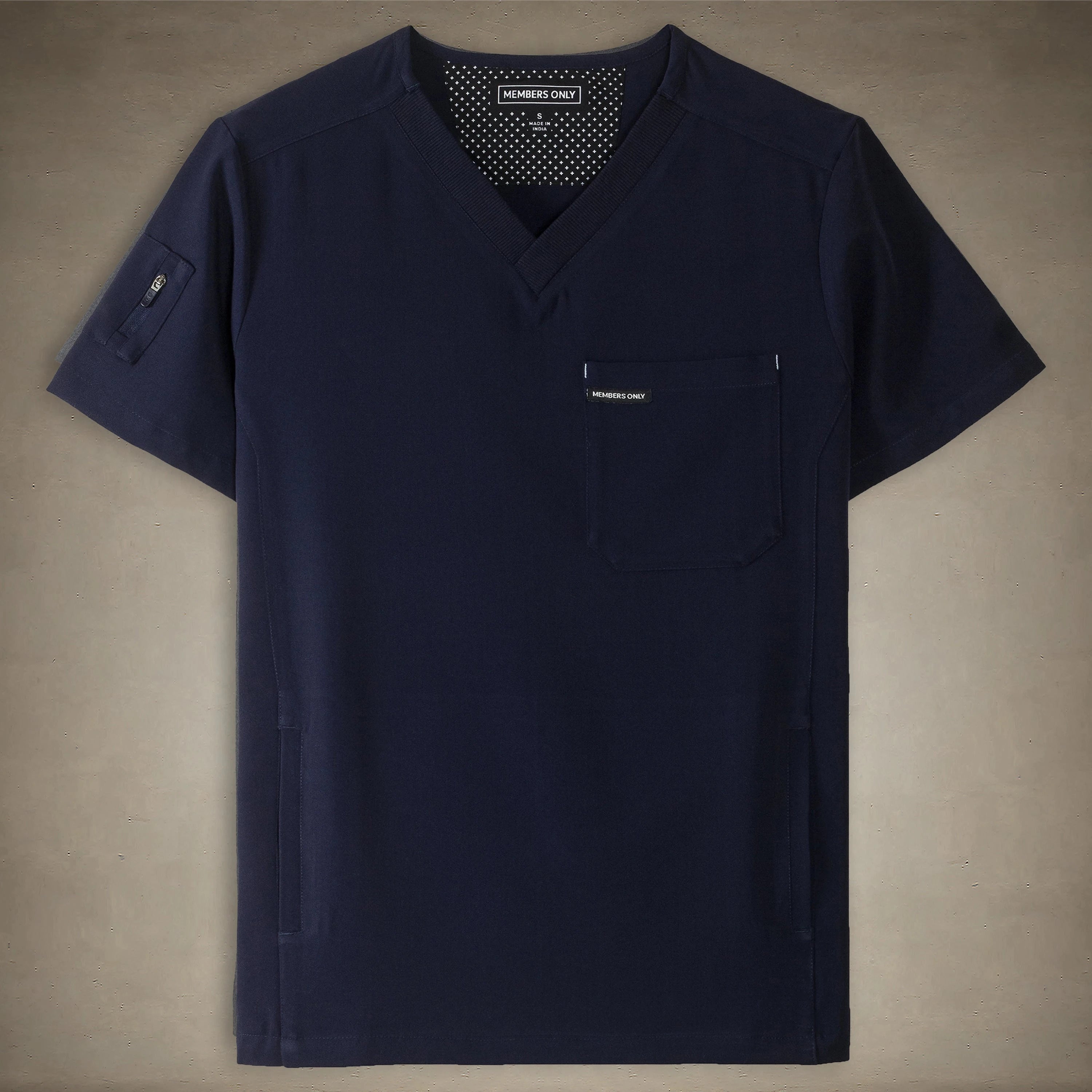 Manchester 3-Pocket Scrub Top Mens Scrub Top Members Only® 