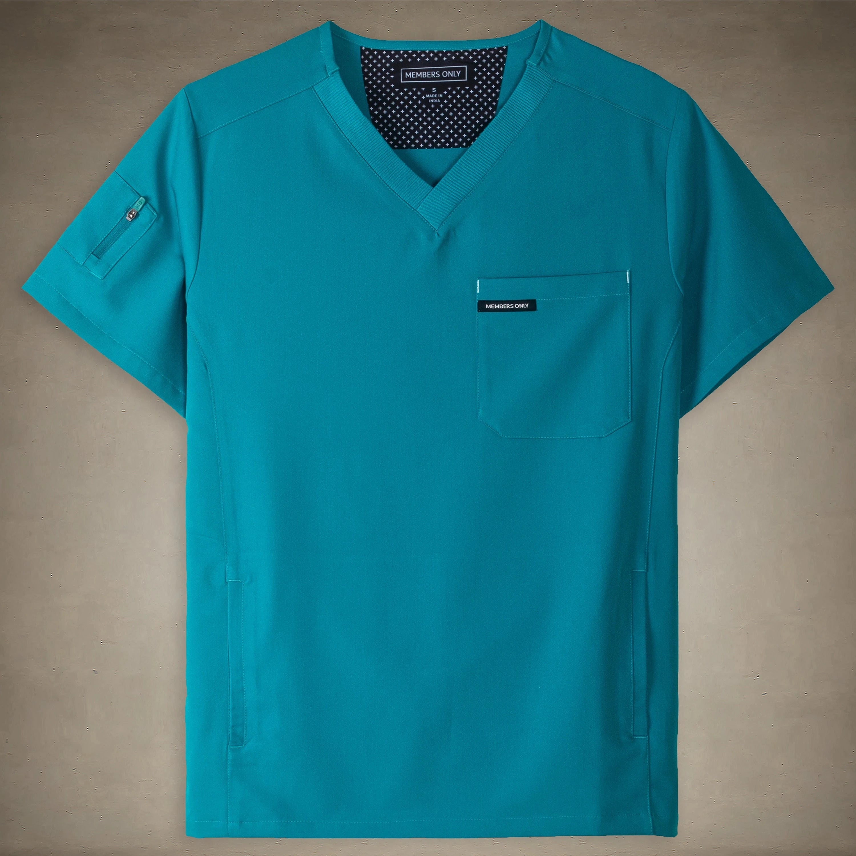 Manchester 3-Pocket Scrub Top Mens Scrub Top Members Only® 