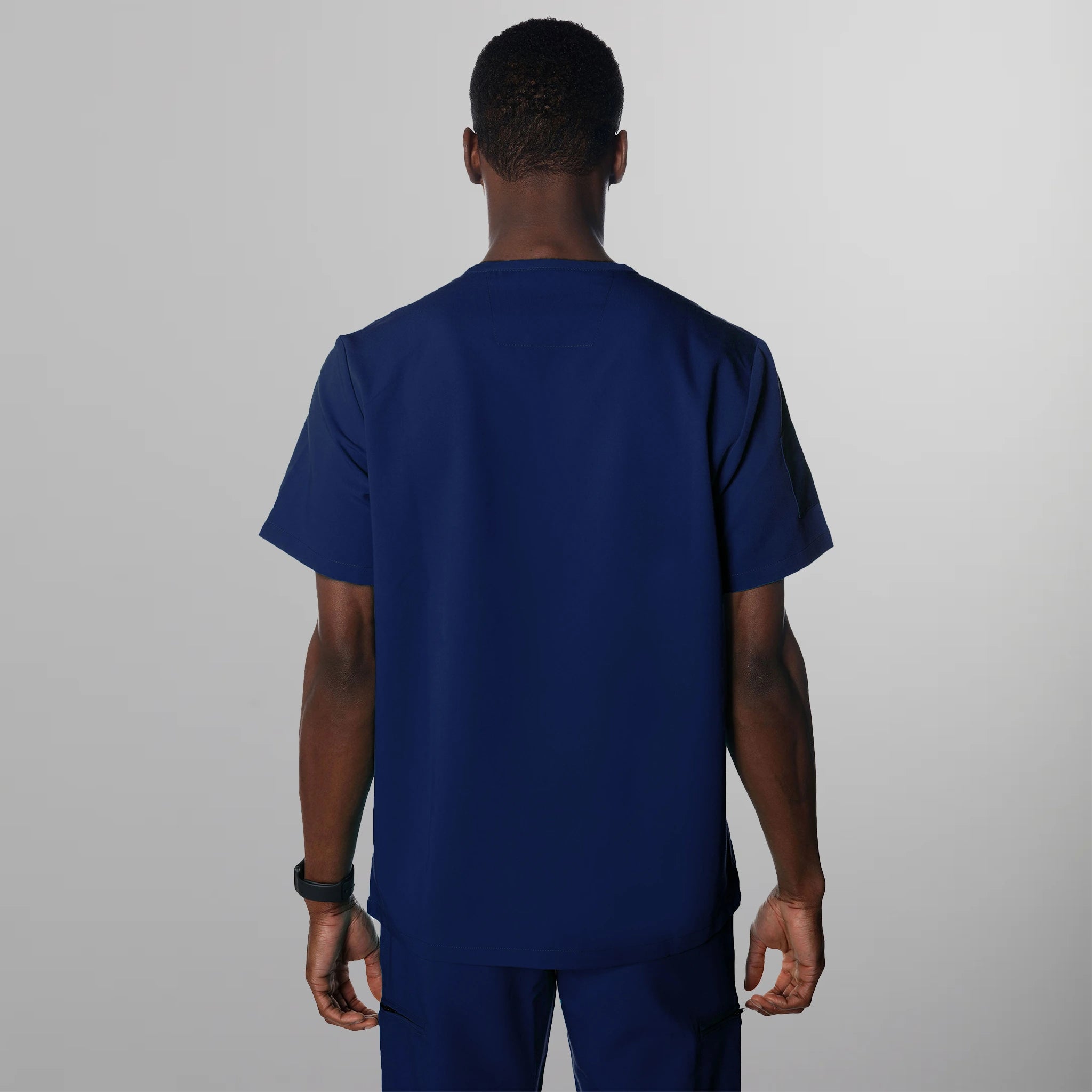 Manchester 3-Pocket Scrub Top Mens Scrub Top Members Only 