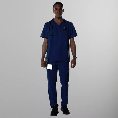 Manchester 3-Pocket Scrub Top Mens Scrub Top Members Only | Navy