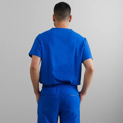 Manchester 3-Pocket Scrub Top Mens Scrub Top Members Only | Royal Blue