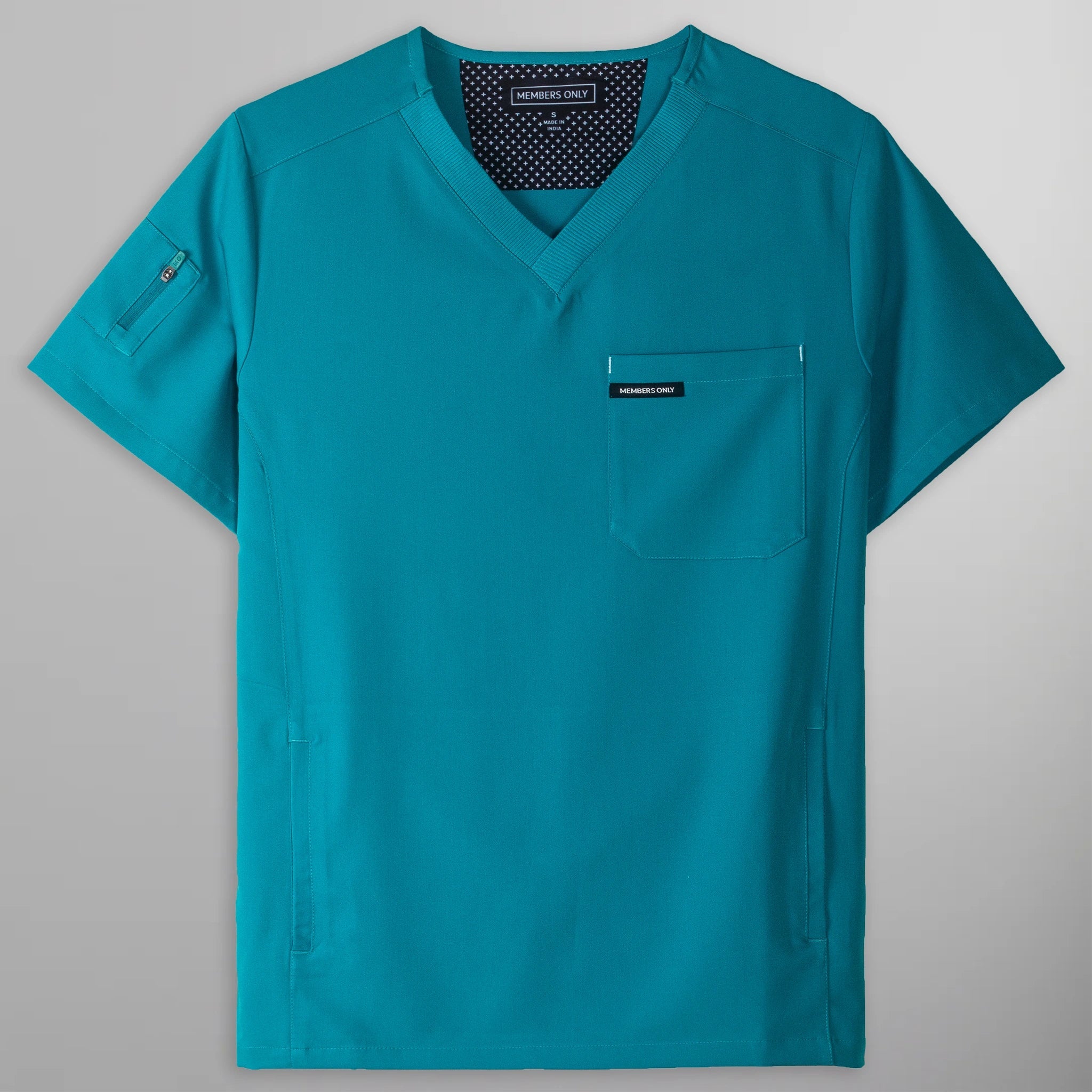 Manchester 3-Pocket Scrub Top Mens Scrub Top Members Only 