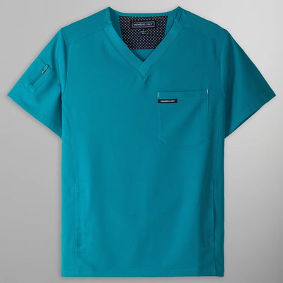 Manchester 3-Pocket Scrub Top Mens Scrub Top Members Only | Teal