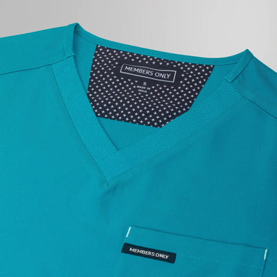 Manchester 3-Pocket Scrub Top Mens Scrub Top Members Only | Teal