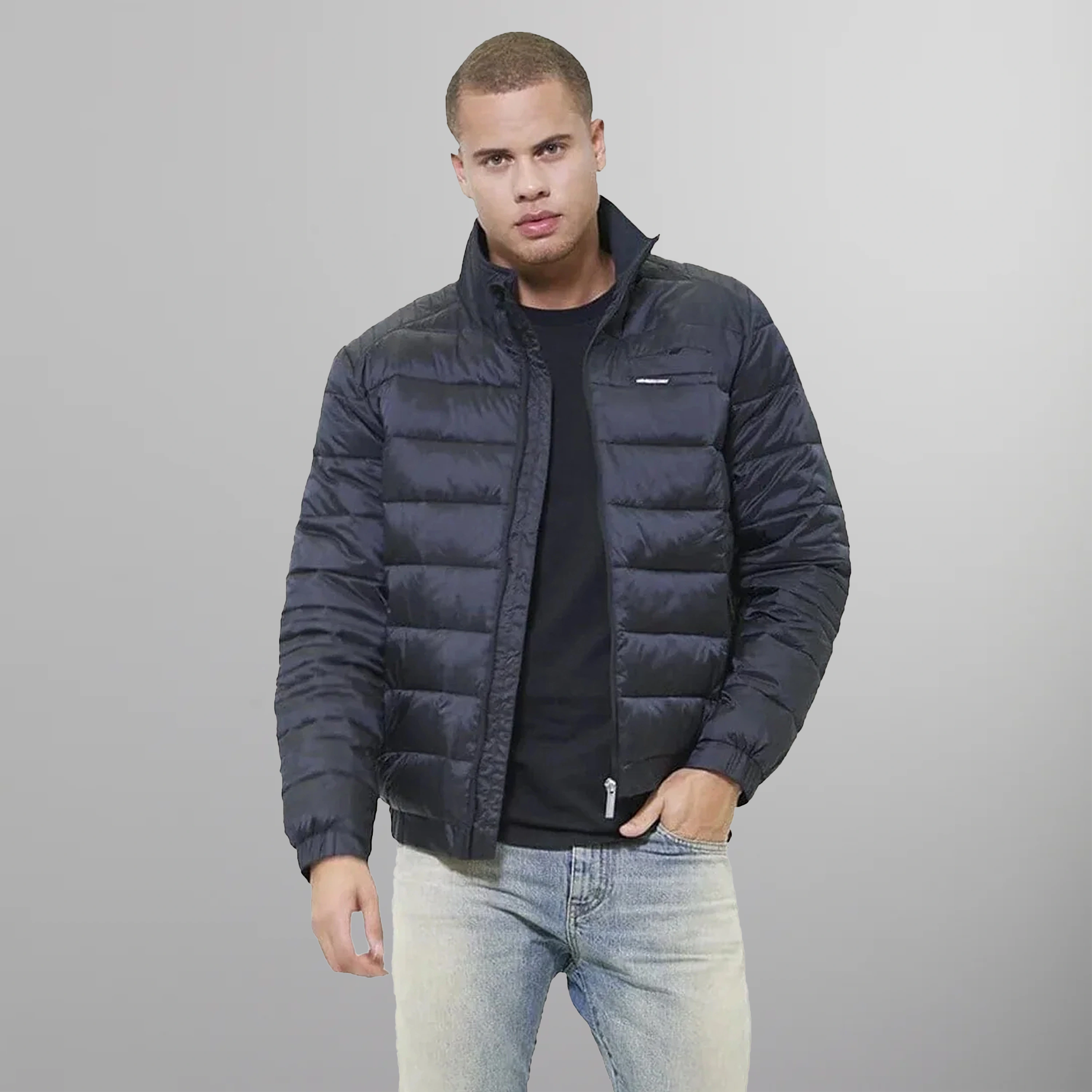 Puffer moto jacket online