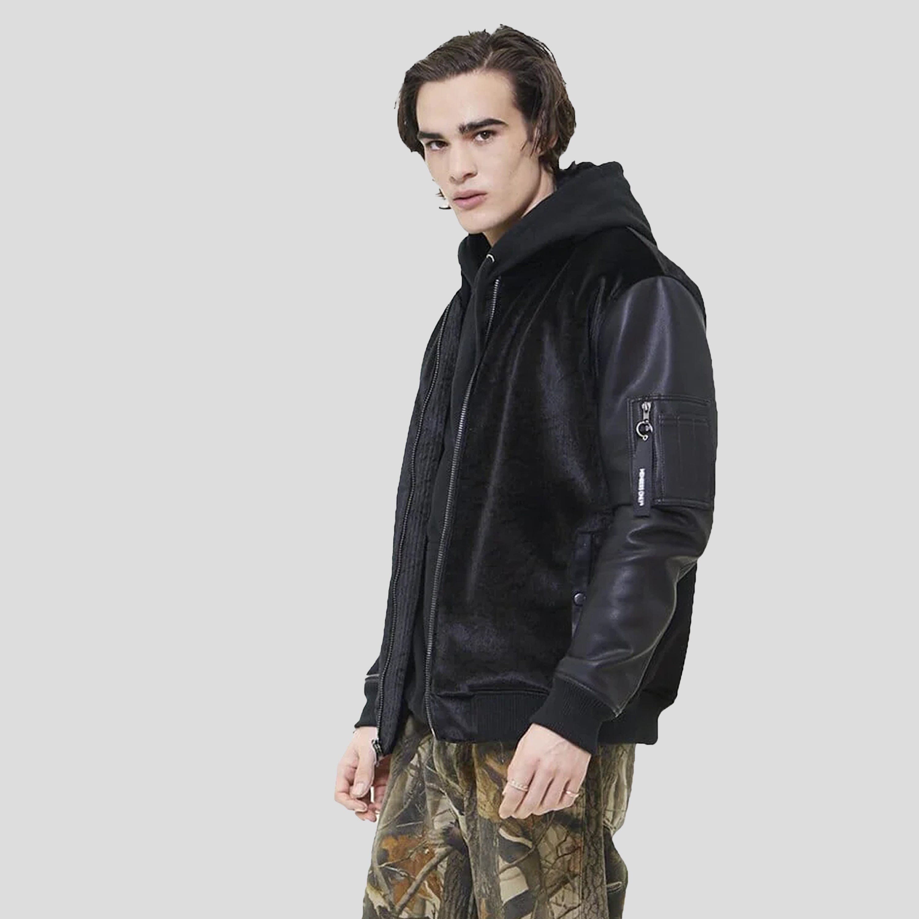 Men's Velvet Bomber Jacket - FINAL SALE Bomber Jacket Members Only 