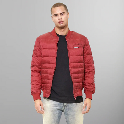 Men's Solid Puffer Jacket - FINAL SALE Men's Jackets Members Only | Red