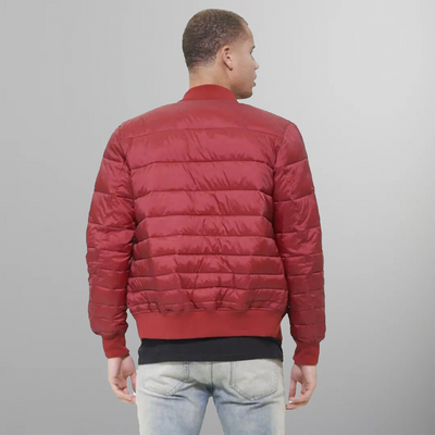 Men's Solid Puffer Jacket - FINAL SALE Men's Jackets Members Only | Red