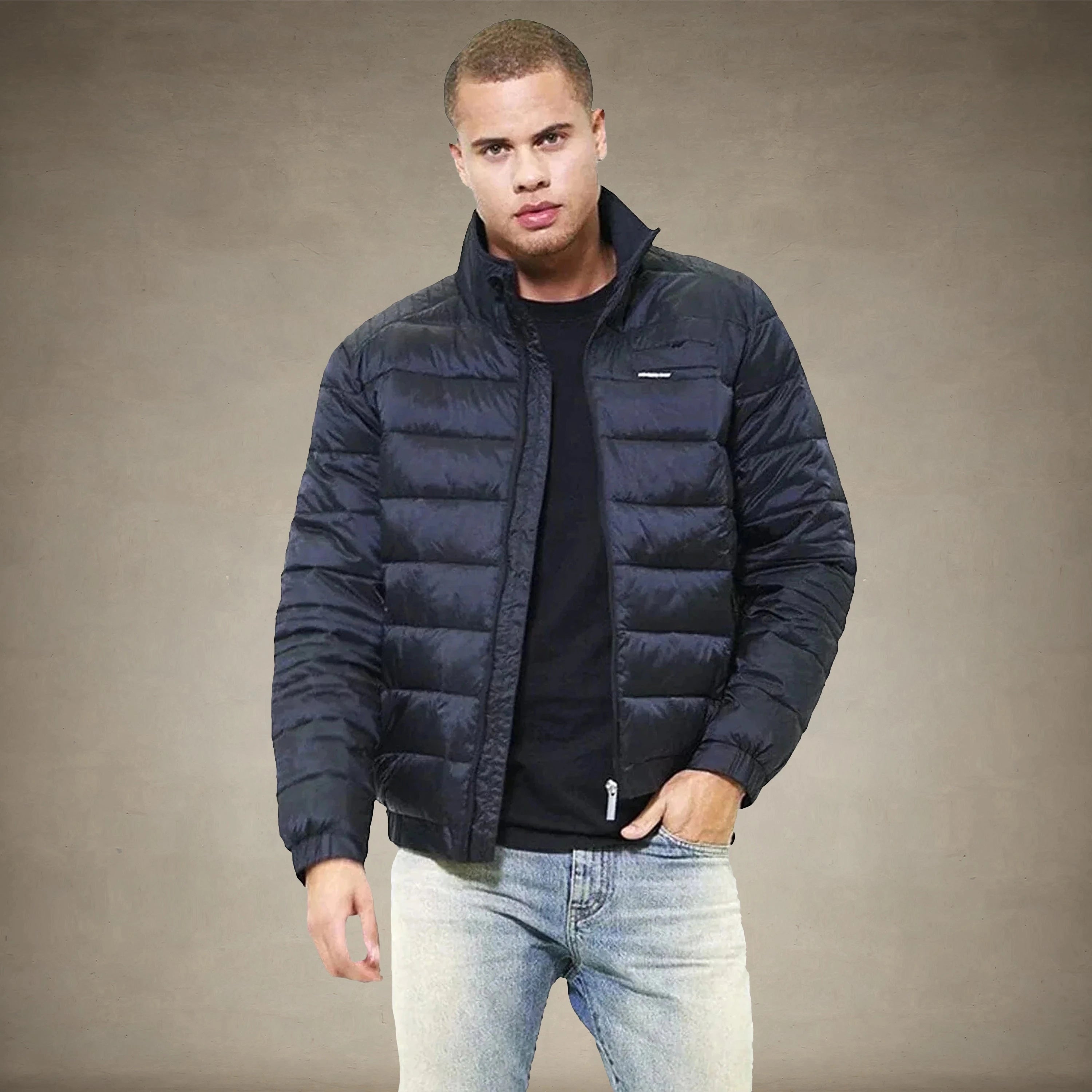 Men's Moto Puffer Jacket - FINAL SALE Men's Jackets Members Only Black Small 