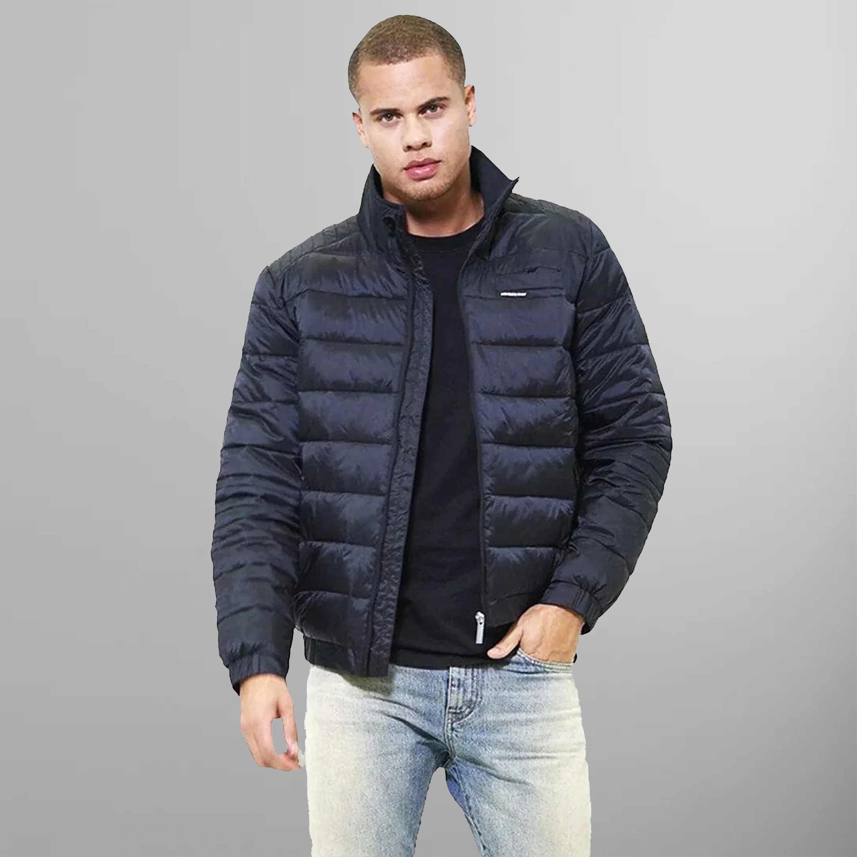 Men's Moto Puffer Jacket - FINAL SALE Men's Jackets Members Only Black Small 