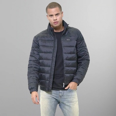 Men's Moto Puffer Jacket - FINAL SALE Men's Jackets Members Only Charcoal Small 