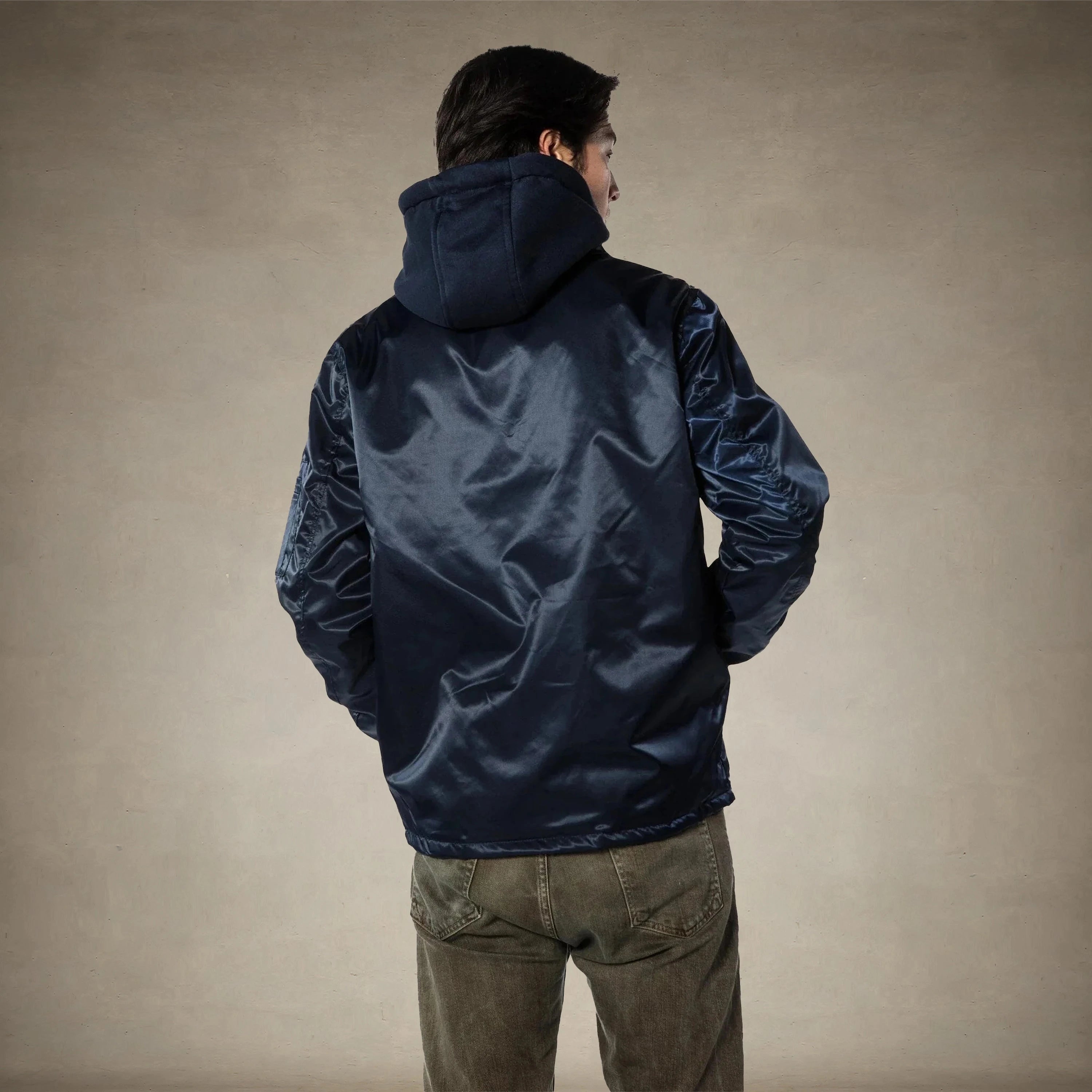 Men's Coach Jacket with Fleece Hood - FINAL SALE Men's Jackets Members Only® 