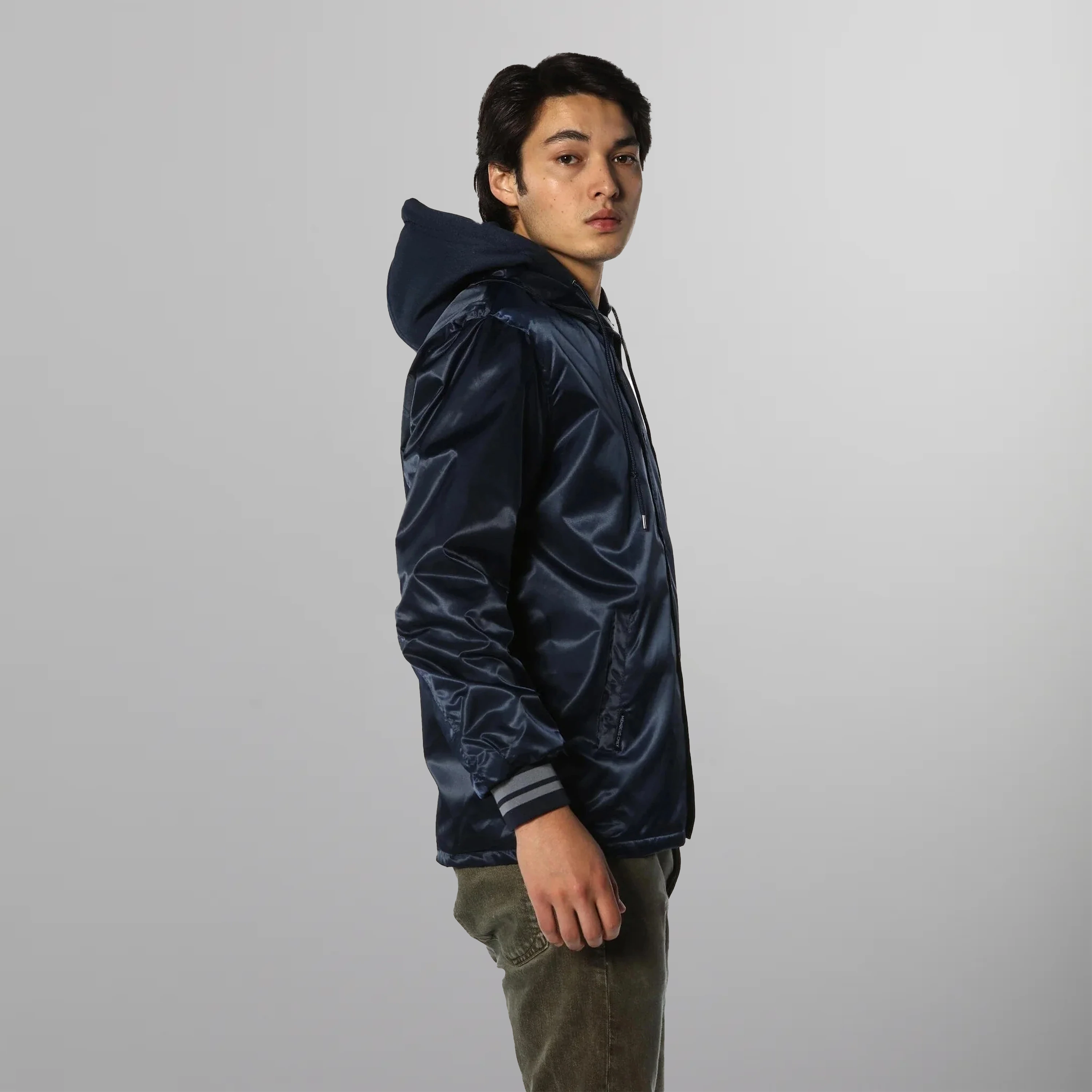 Men's Coach Jacket with Fleece Hood - FINAL SALE Men's Jackets Members Only 