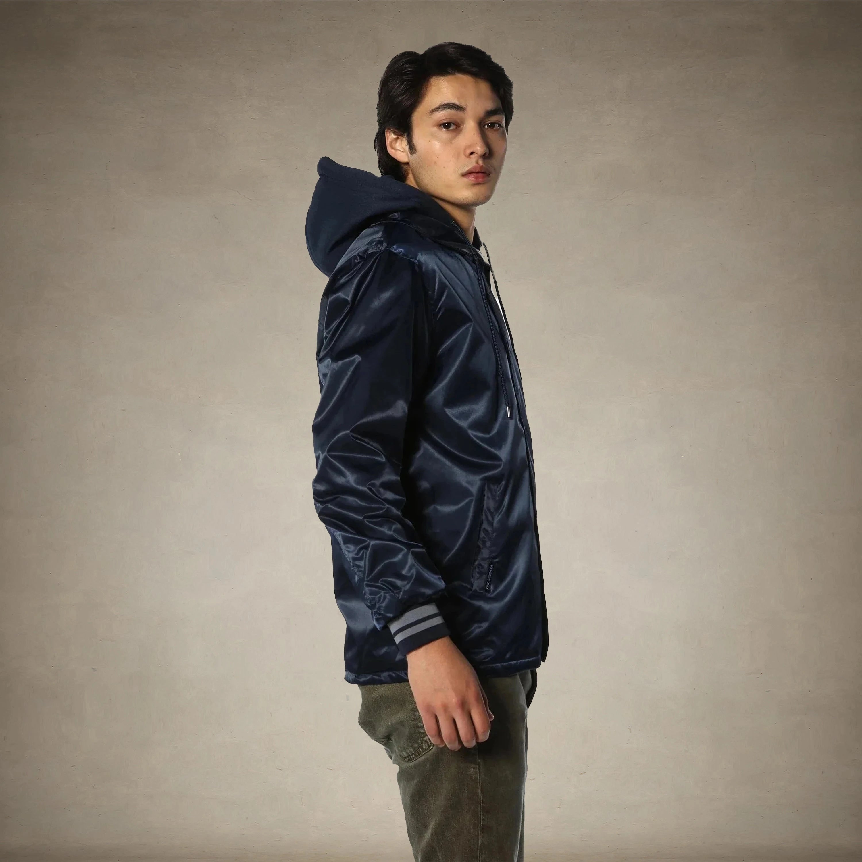 Men's Coach Jacket with Fleece Hood - FINAL SALE Men's Jackets Members Only® 