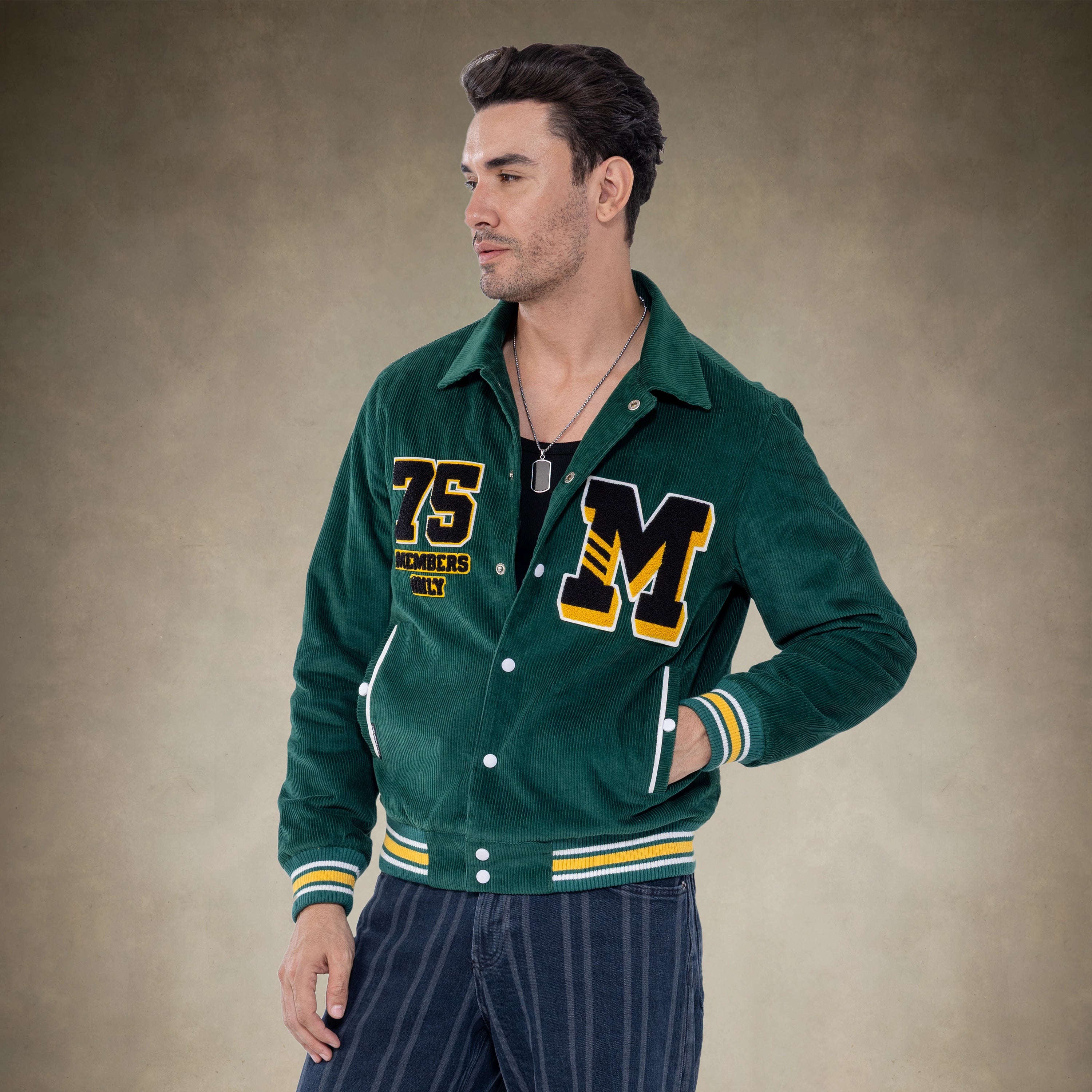Men's Corduroy Varsity Jacket