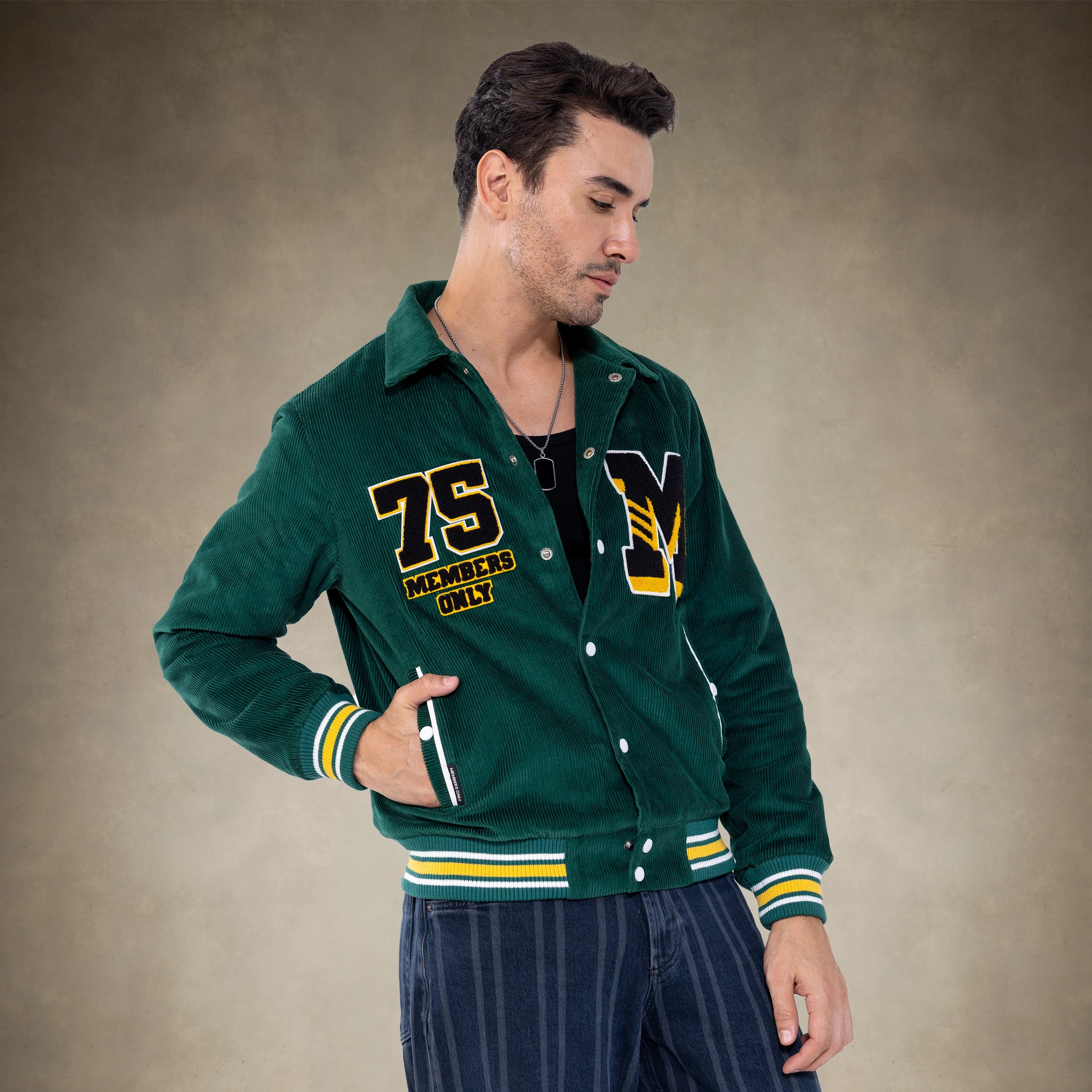 Men's Corduroy Varsity Jacket