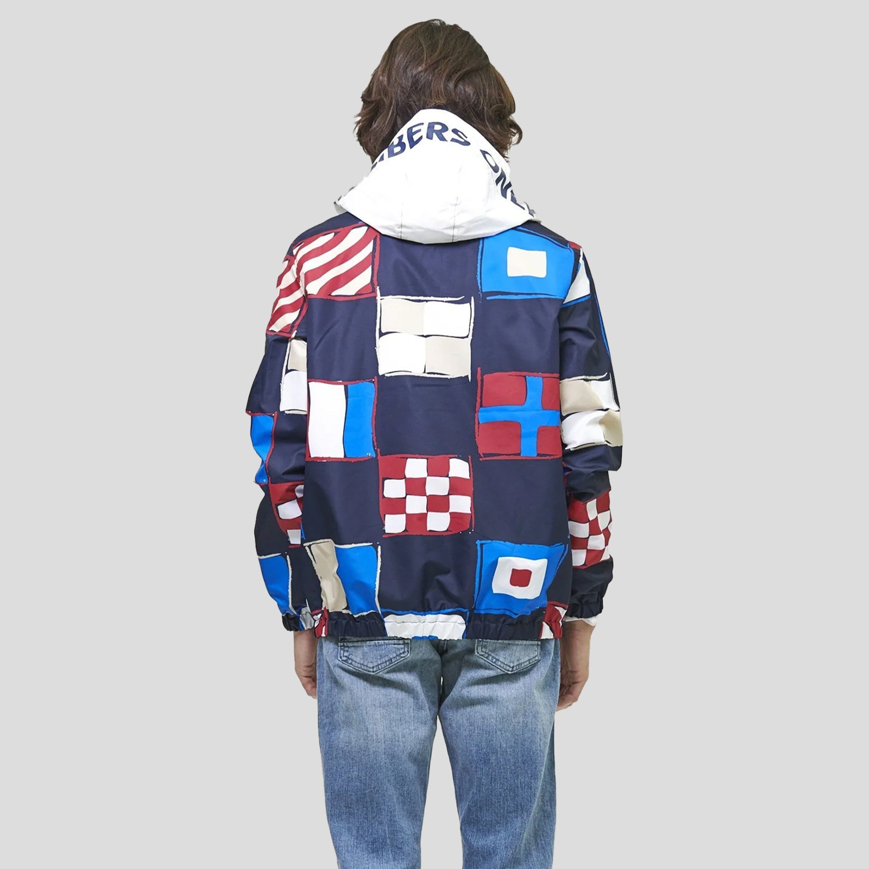 Men's Flag Print Pullover Windbreaker Jacket - FINAL SALE Men's Jackets Members Only 