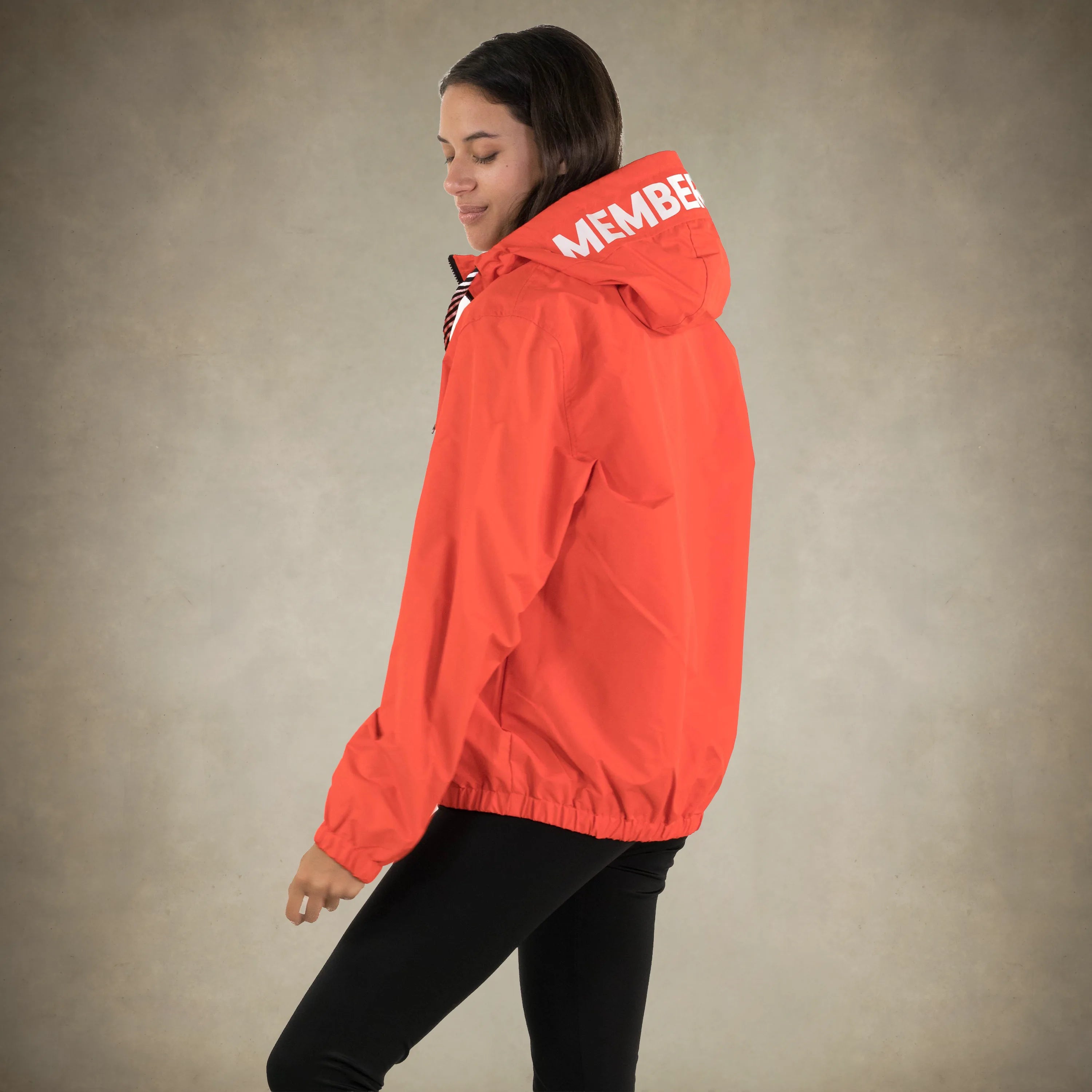 Women's Solid Popover Windbreaker Jacket