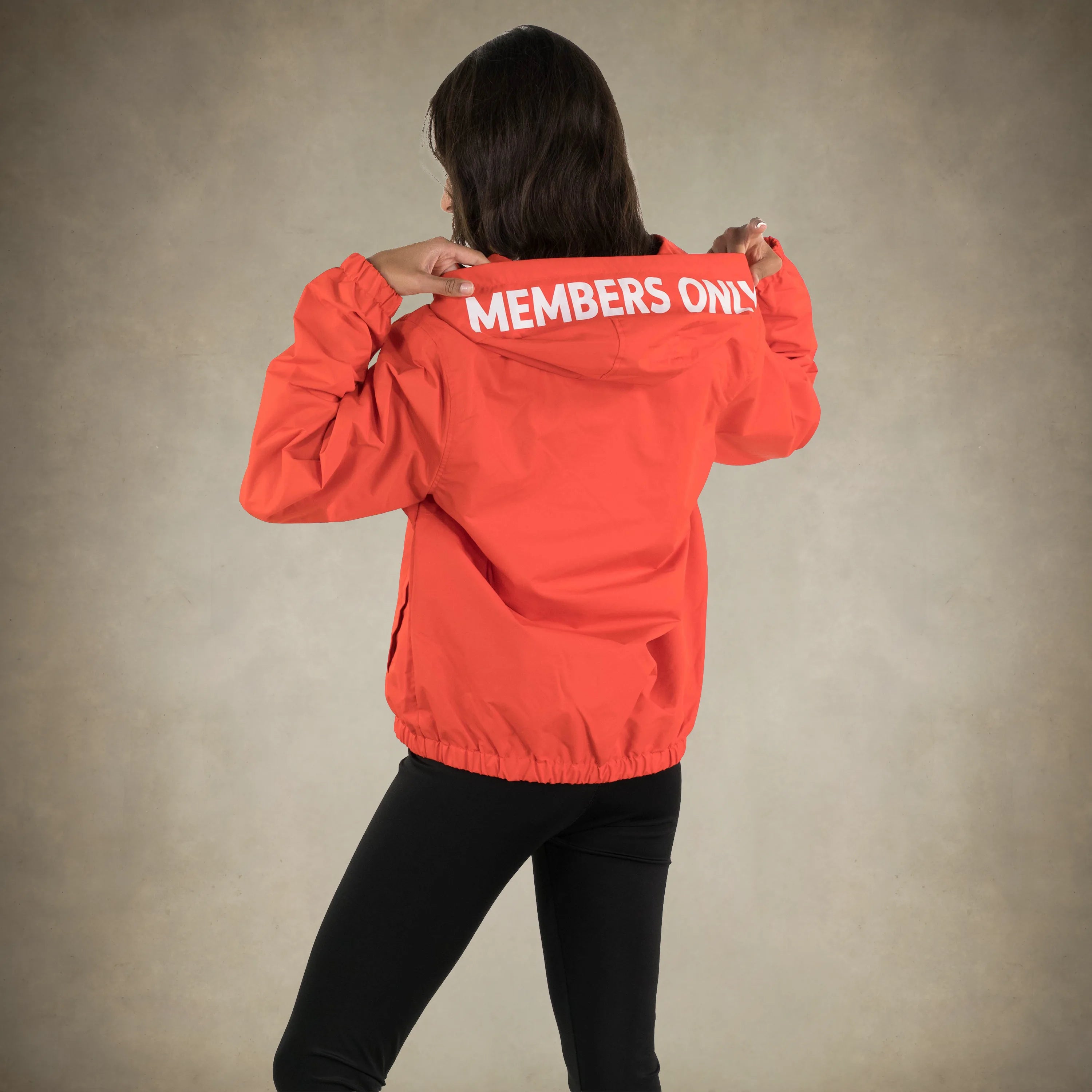 Women's Solid Popover Windbreaker Jacket