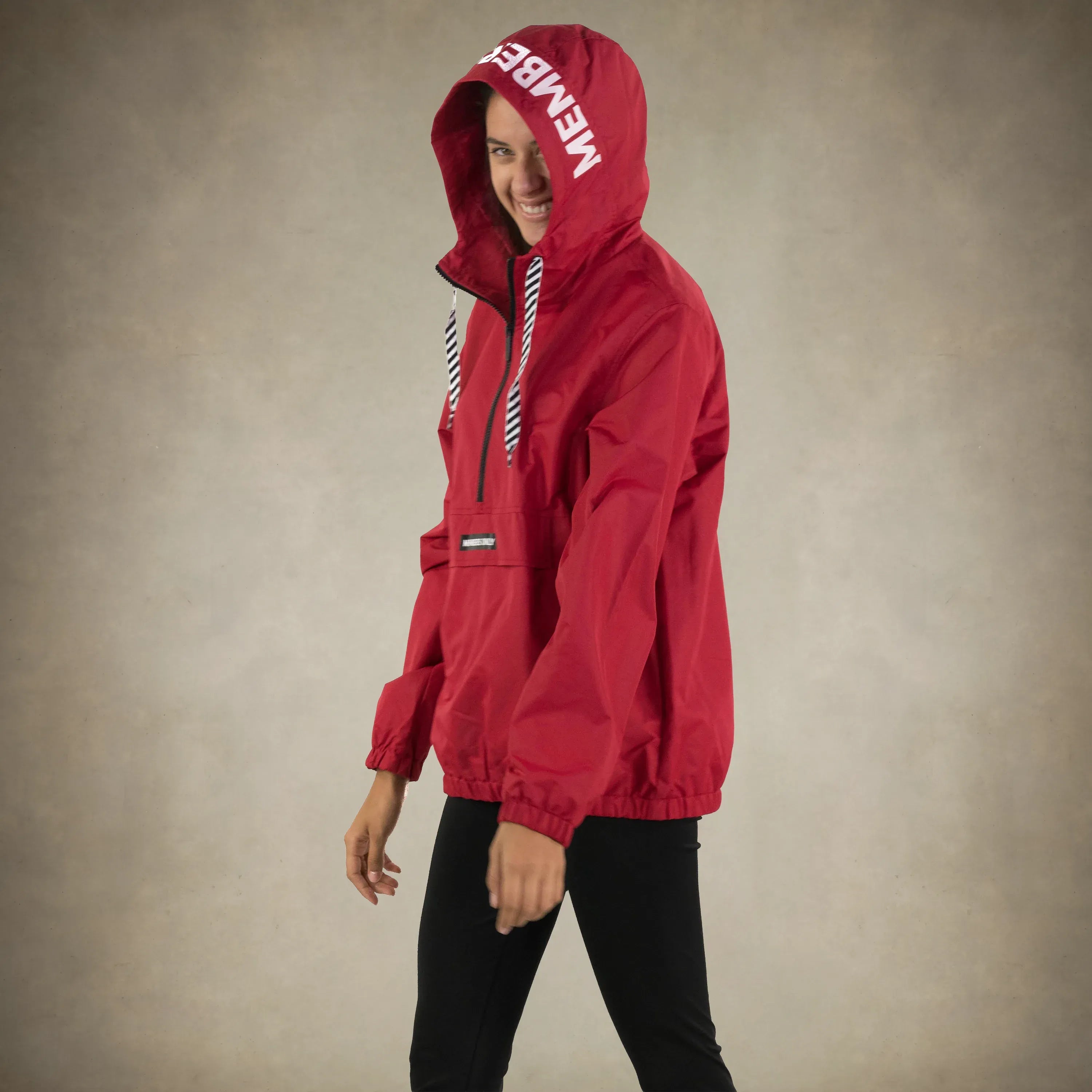 Women's Solid Popover Windbreaker Jacket