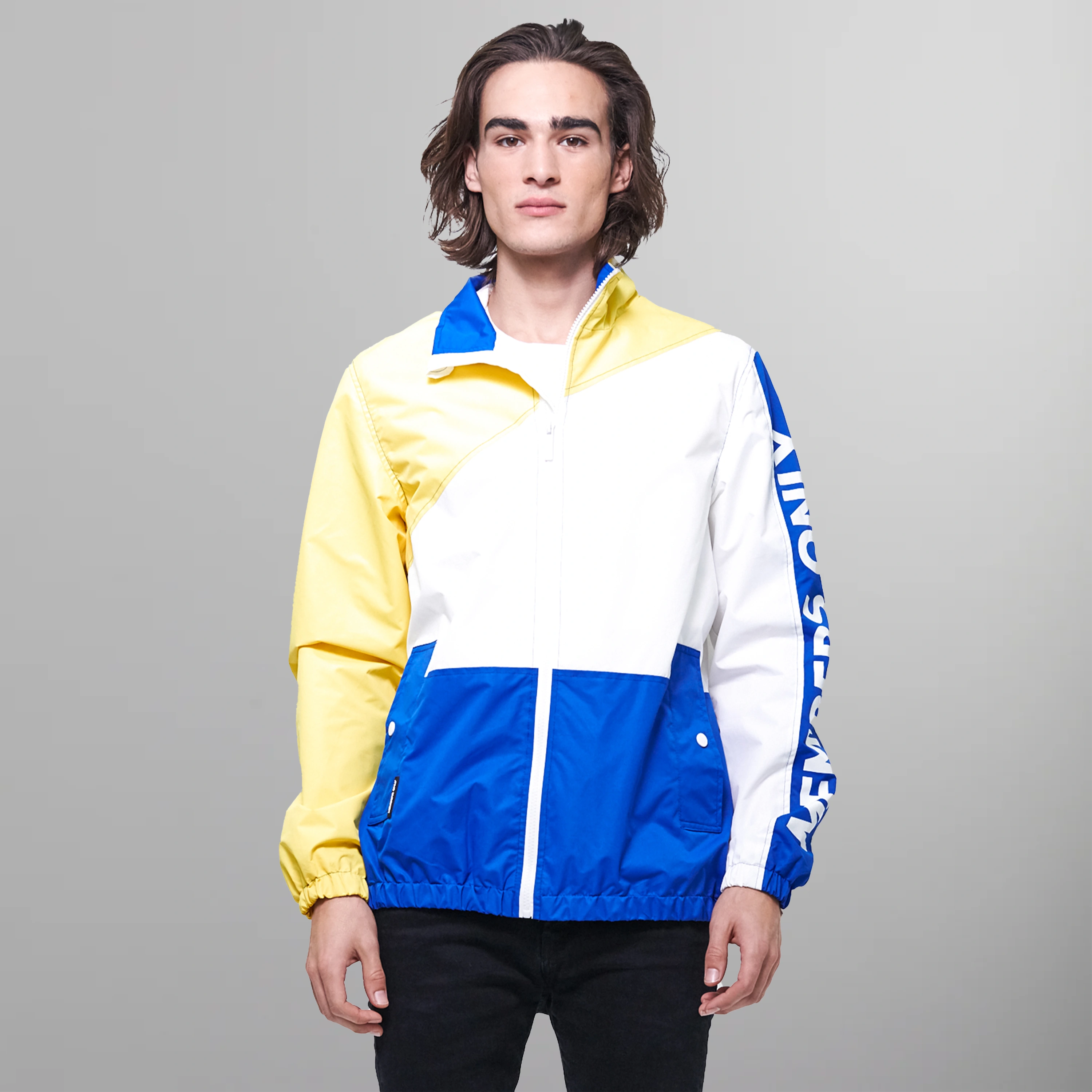 Men's Nautical Color Block Jacket - FINAL SALE Men's Jackets Members Only Yellow Small 