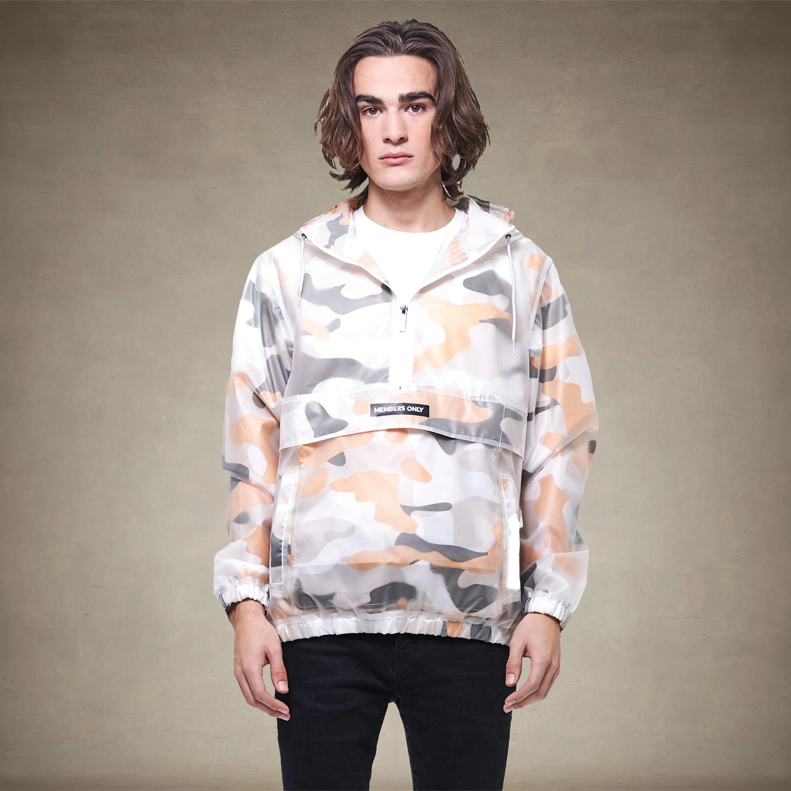 Men's Printed Camo + Translucent Layering Jacket - FINAL SALE Men's Jackets Members Only® Maze Camo Small 