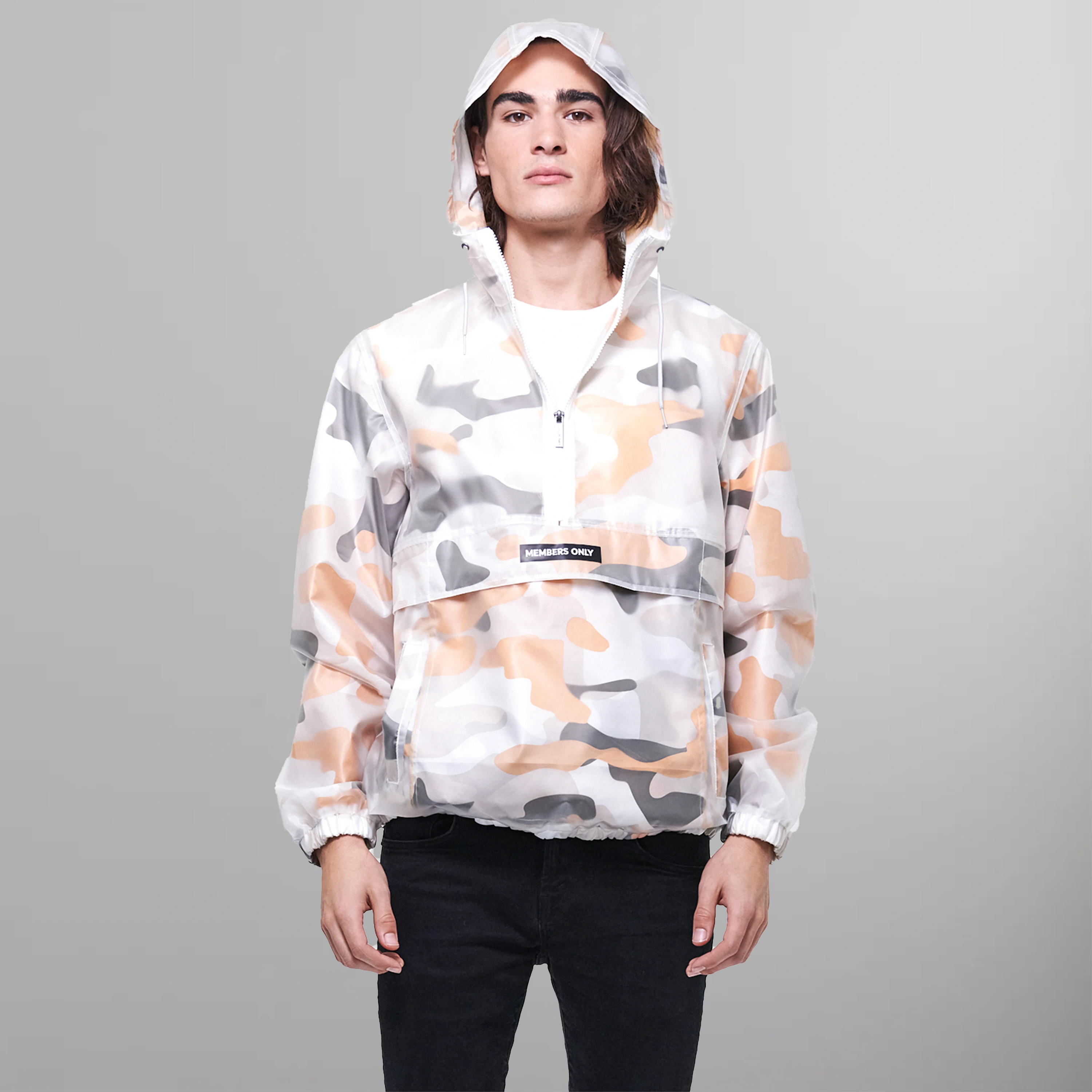 Men's Printed Camo + Translucent Layering Jacket - FINAL SALE Men's Jackets Members Only | Maze Camo