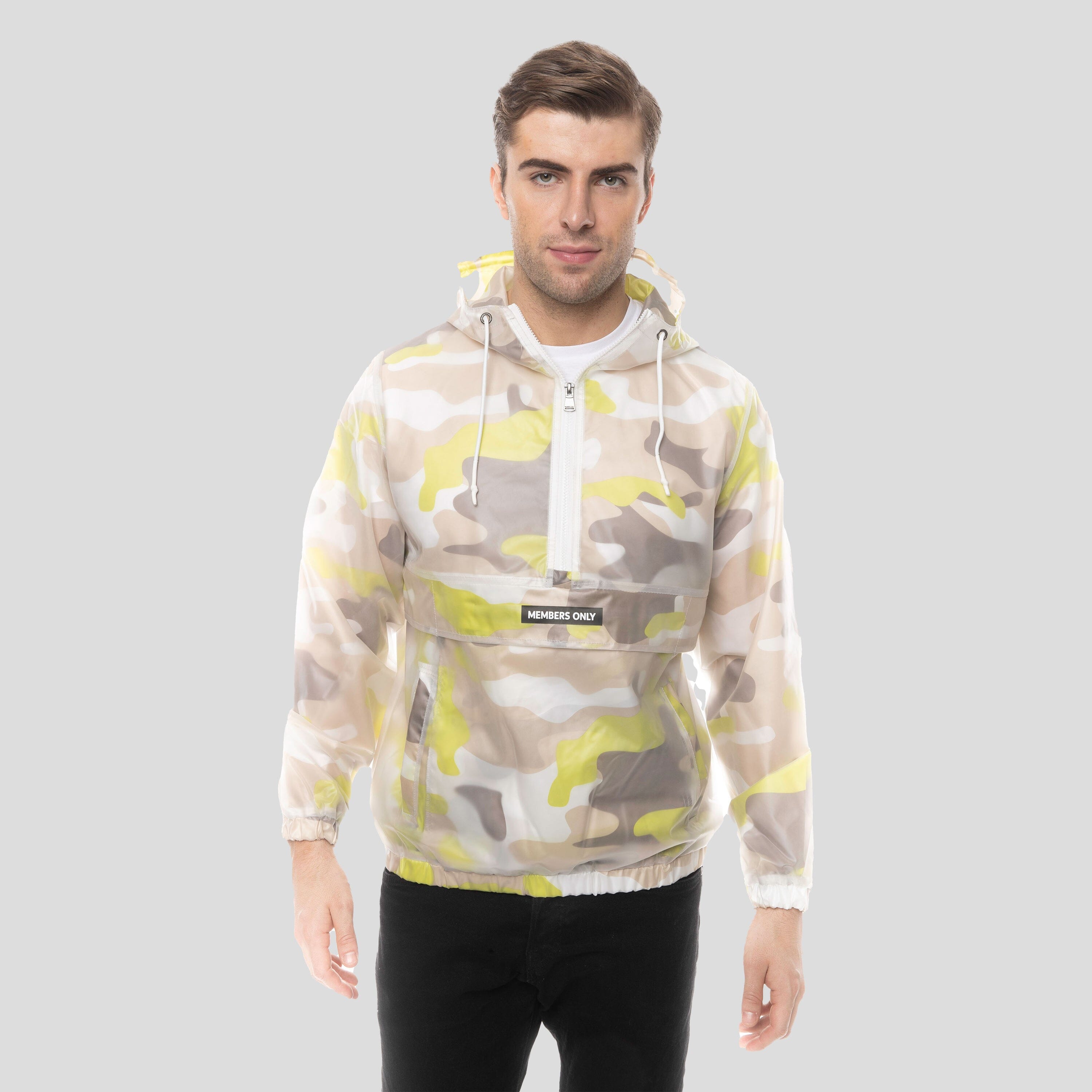 Men's Translucent Camo Print Popover Jacket - FINAL SALE Men's Jackets Members Only 