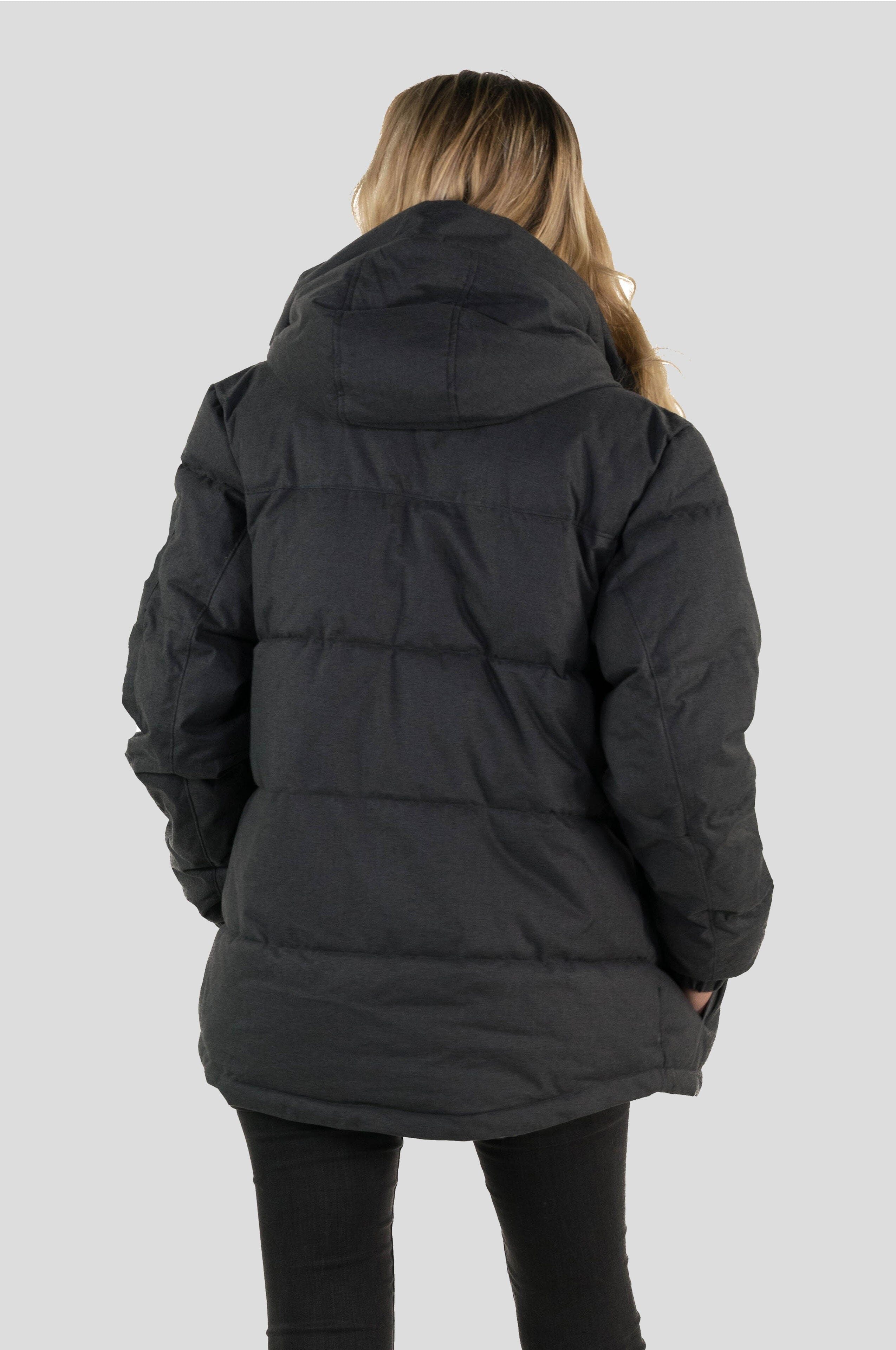 Women's Twill Block Puffer Oversized Jacket - FINAL SALE Womens Jacket Members Only 