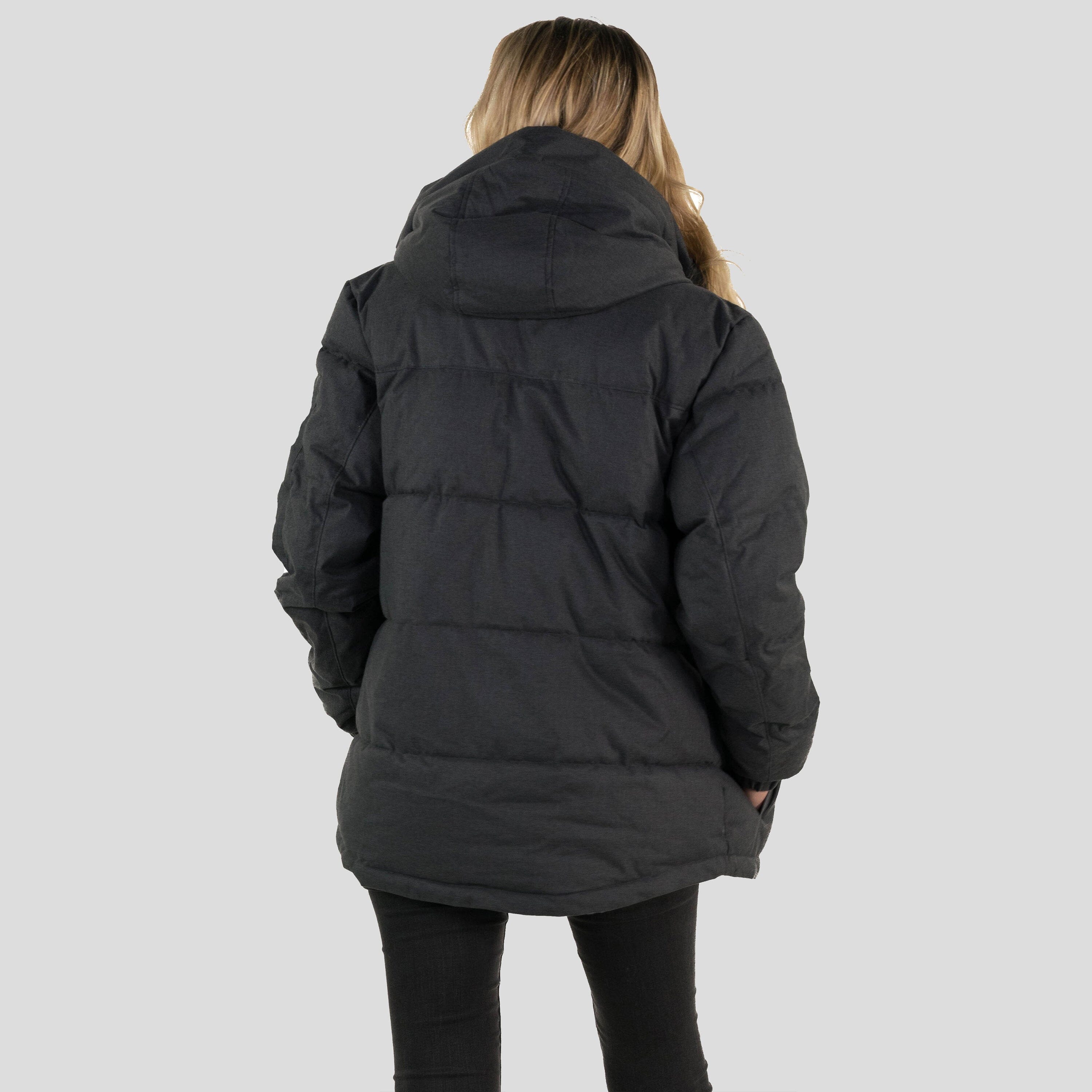 Women's Twill Block Puffer Oversized Jacket - FINAL SALE Womens Jacket Members Only 