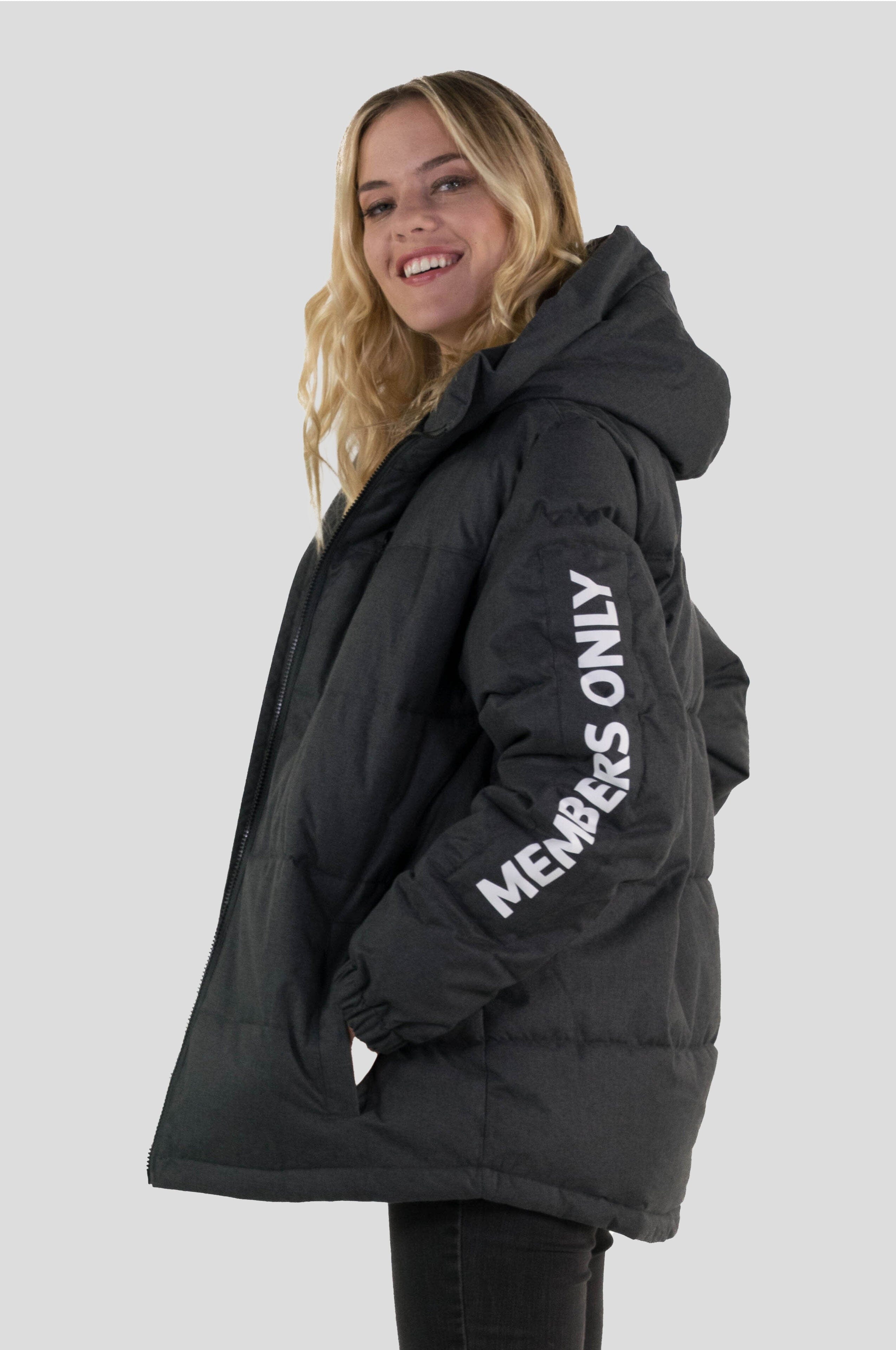 Women's Twill Block Puffer Oversized Jacket - FINAL SALE Womens Jacket Members Only 