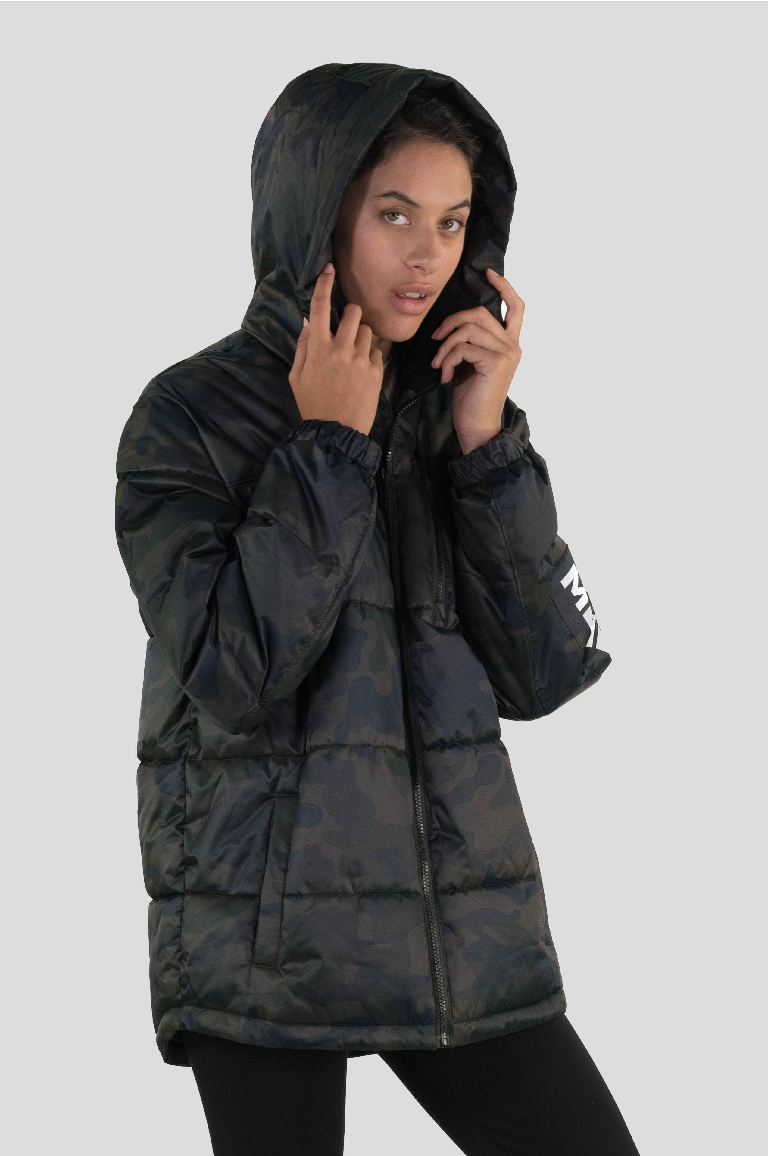 Women's Twill Block Puffer Oversized Jacket - FINAL SALE Womens Jacket Members Only 