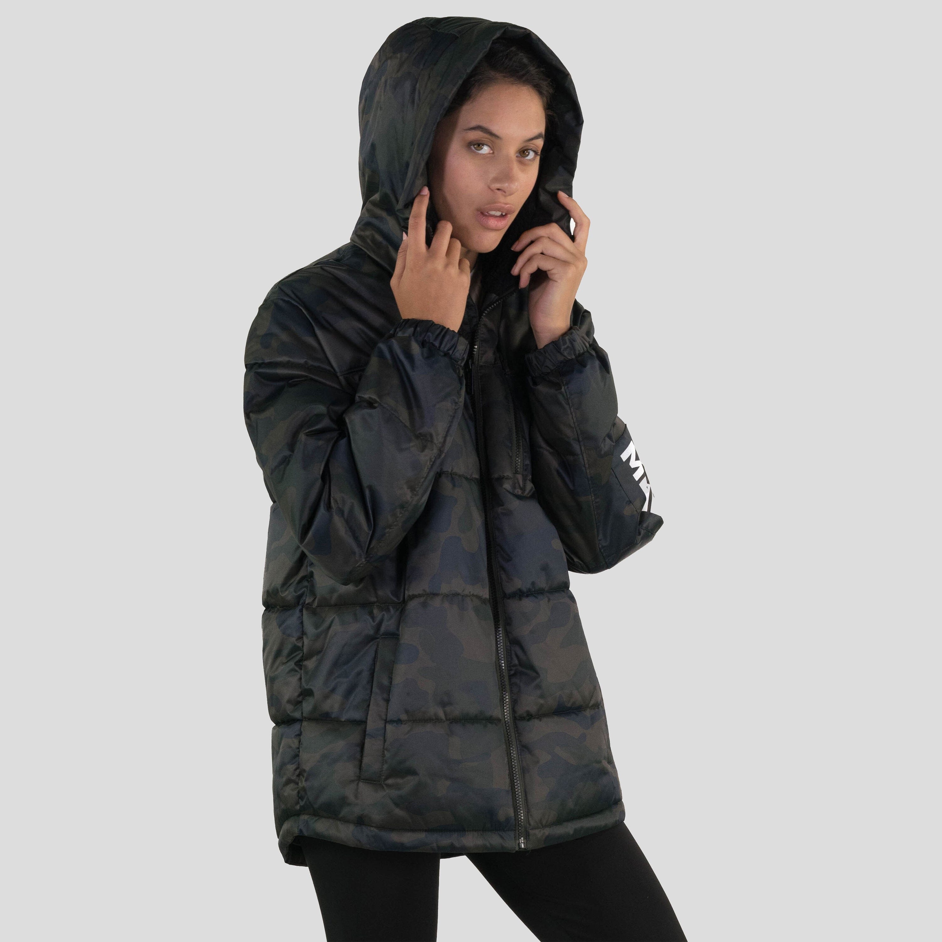 Women's Twill Block Puffer Oversized Jacket - FINAL SALE Womens Jacket Members Only 