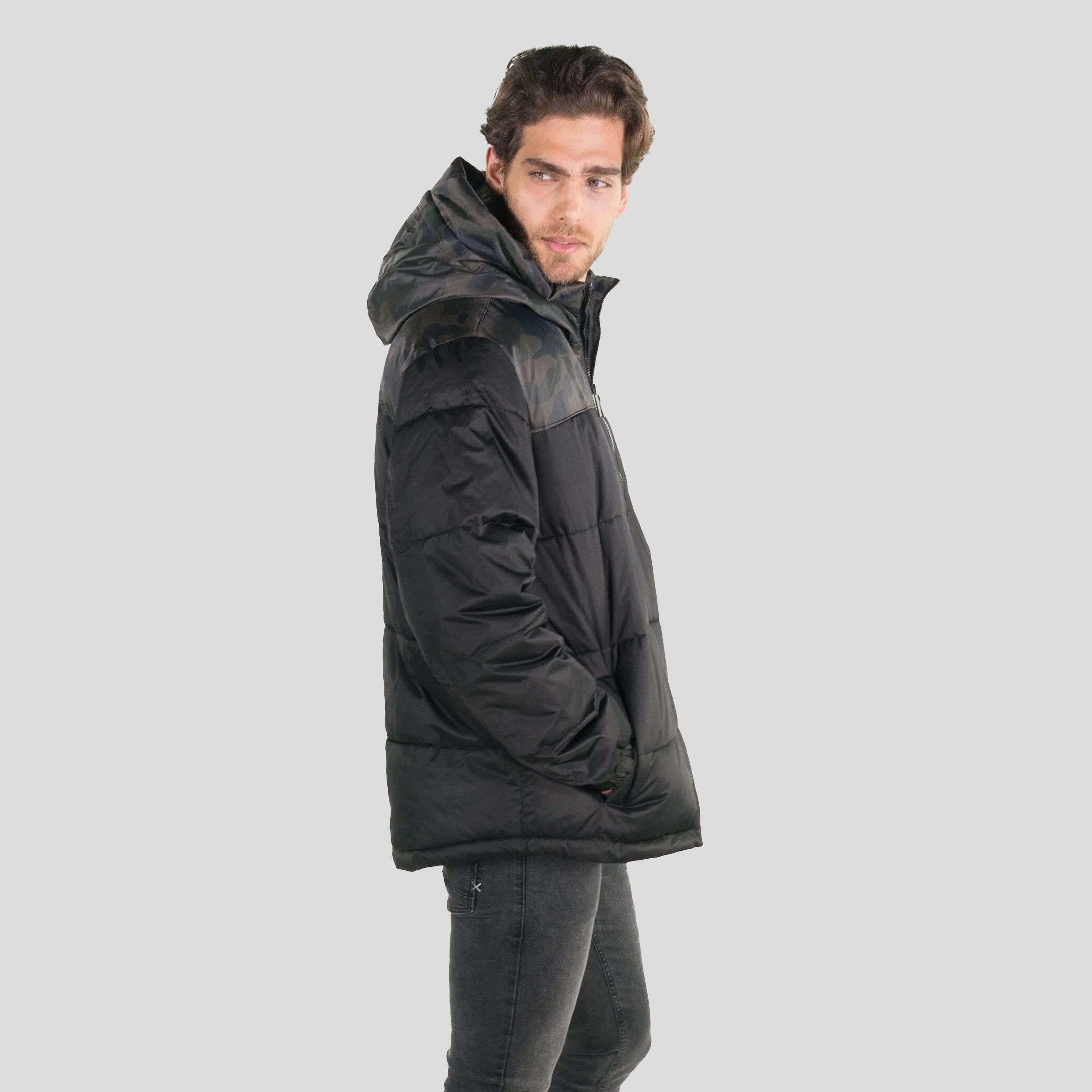 Men's Twill Block Puffer Jacket - FINAL SALE Men's Jackets Members Only 