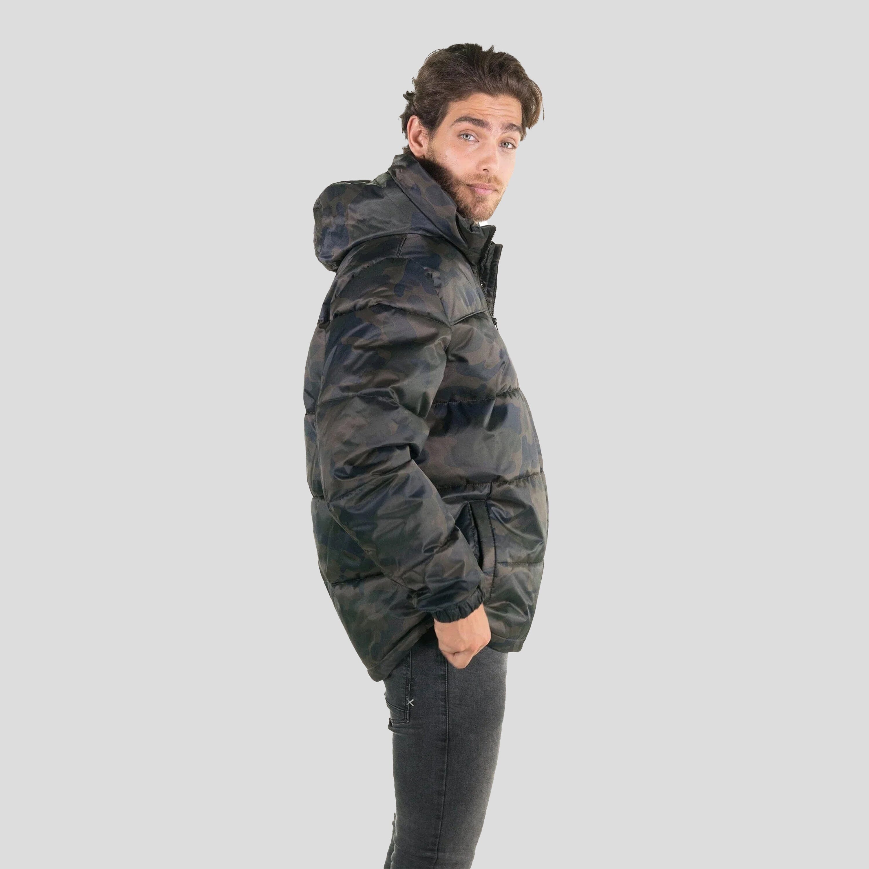 Men's Twill Block Puffer Jacket - FINAL SALE Men's Jackets Members Only 