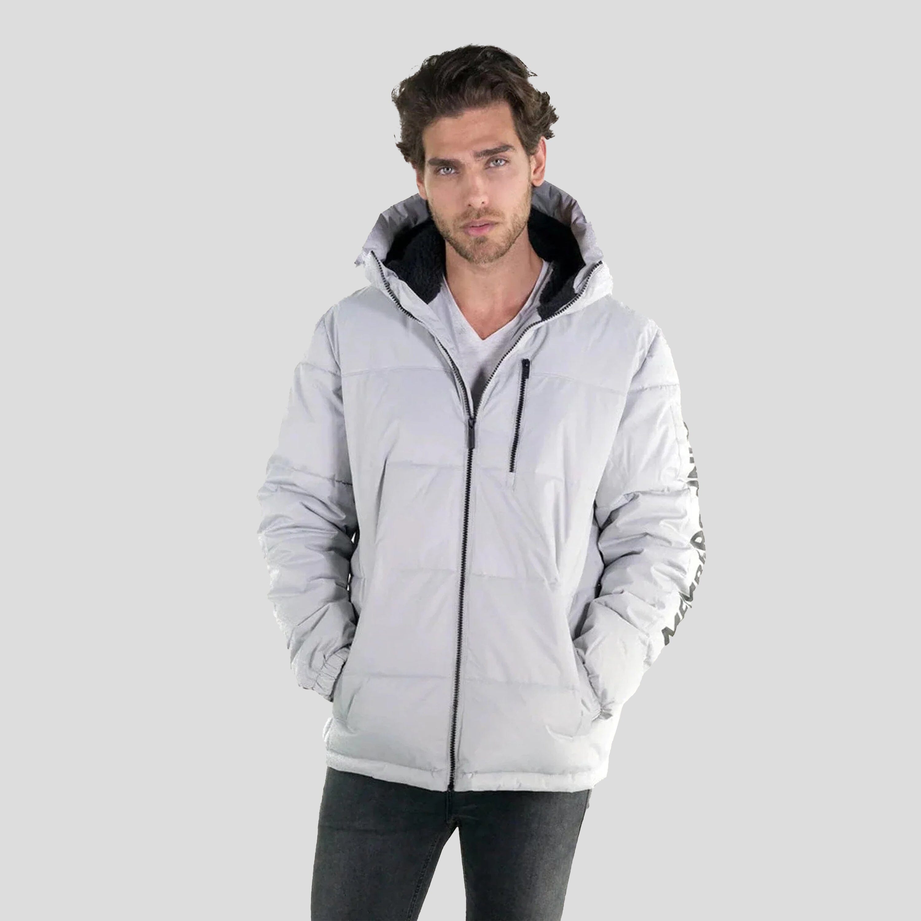 Men's Twill Block Puffer Jacket - FINAL SALE Men's Jackets Members Only 