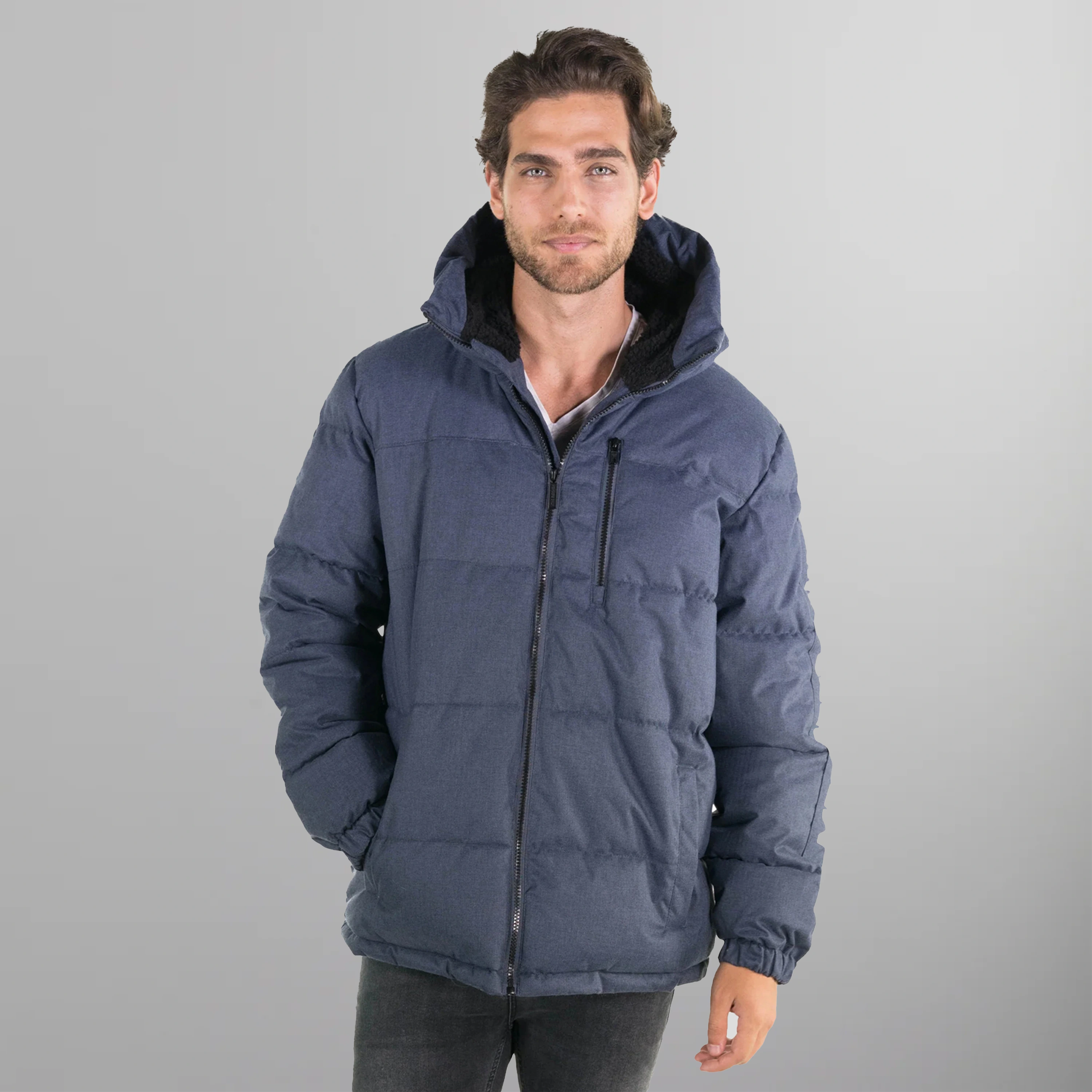 Mens small puffer jacket on sale